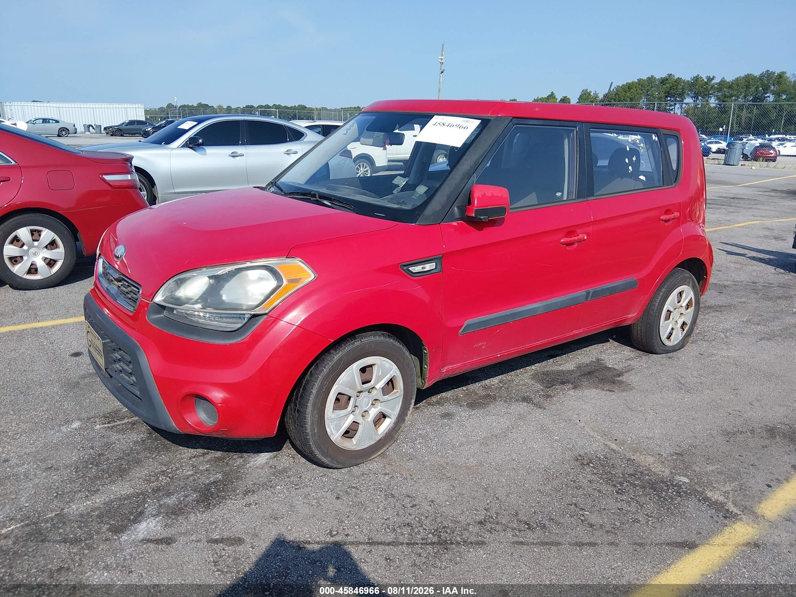 2013 Kia Soul   Red vin: KNDJT2A50D7568747