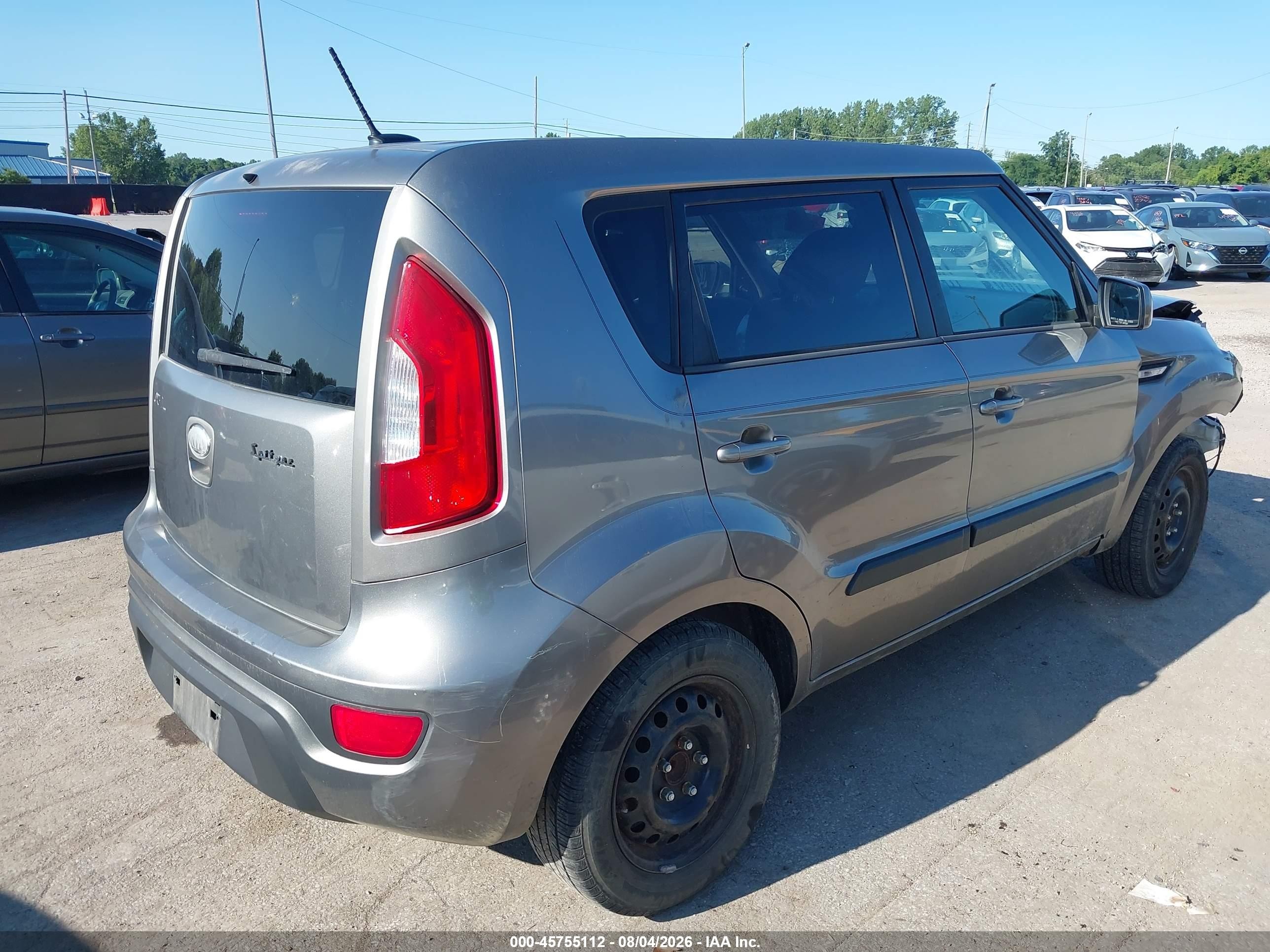 2013 Kia Soul   Gray vin: KNDJT2A50D7571907