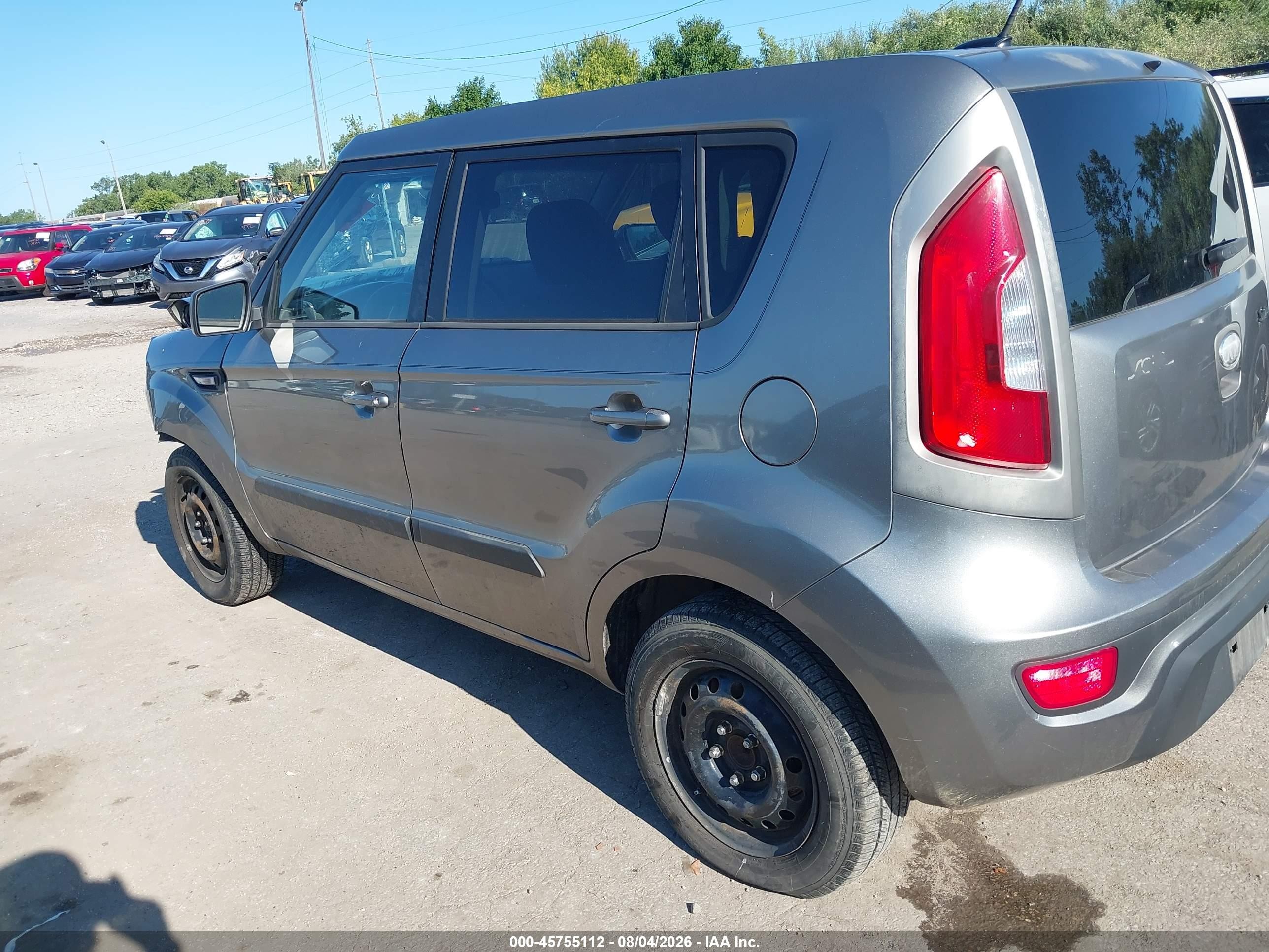2013 Kia Soul   Gray vin: KNDJT2A50D7571907