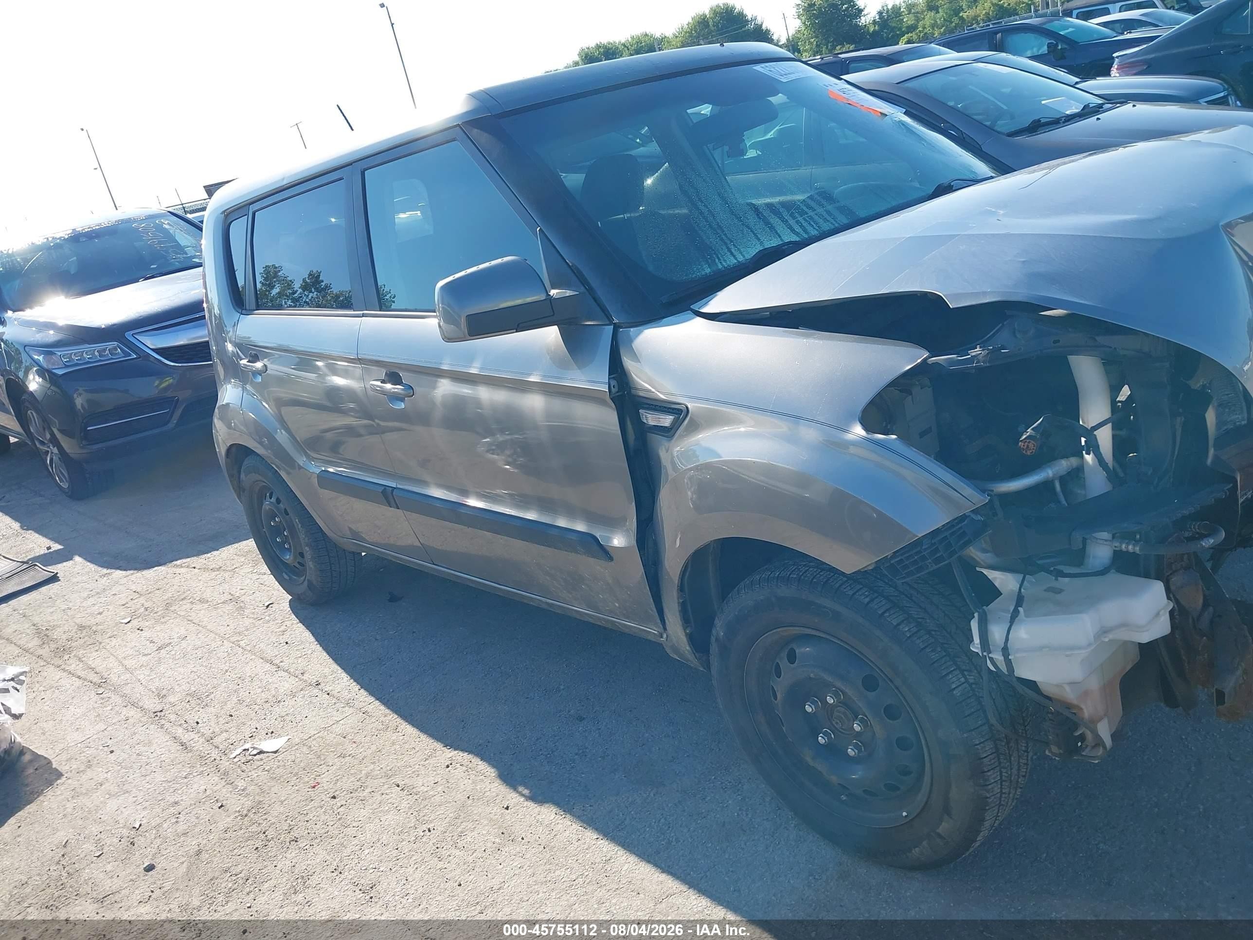 2013 Kia Soul   Gray vin: KNDJT2A50D7571907