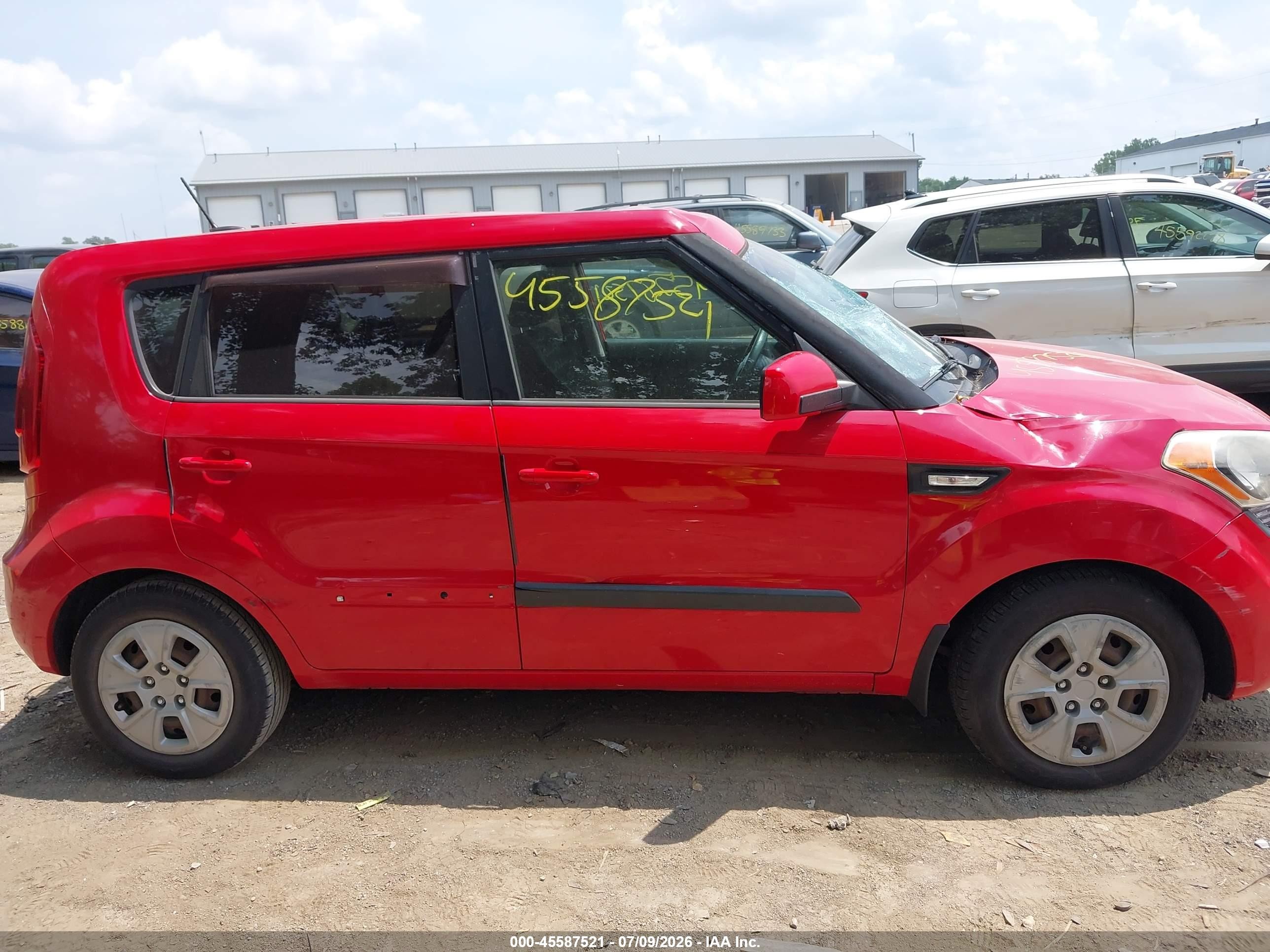 2013 Kia Soul   Red vin: KNDJT2A50D7576735