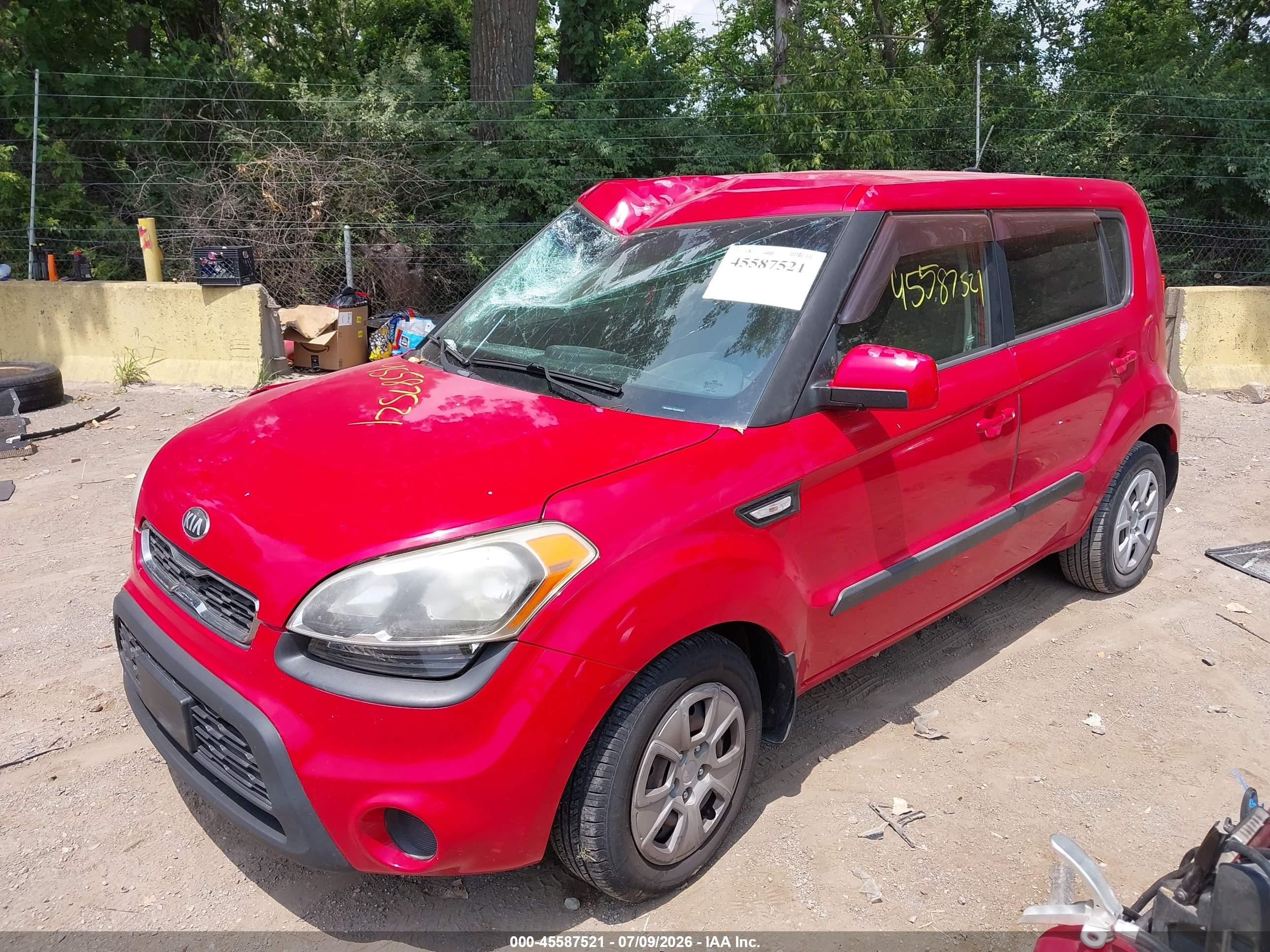 2013 Kia Soul   Red vin: KNDJT2A50D7576735