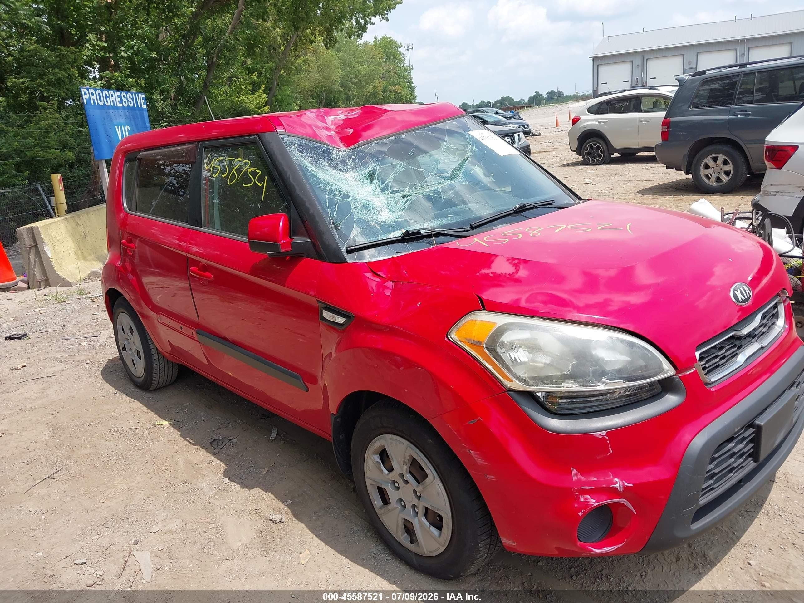 2013 Kia Soul   Red vin: KNDJT2A50D7576735