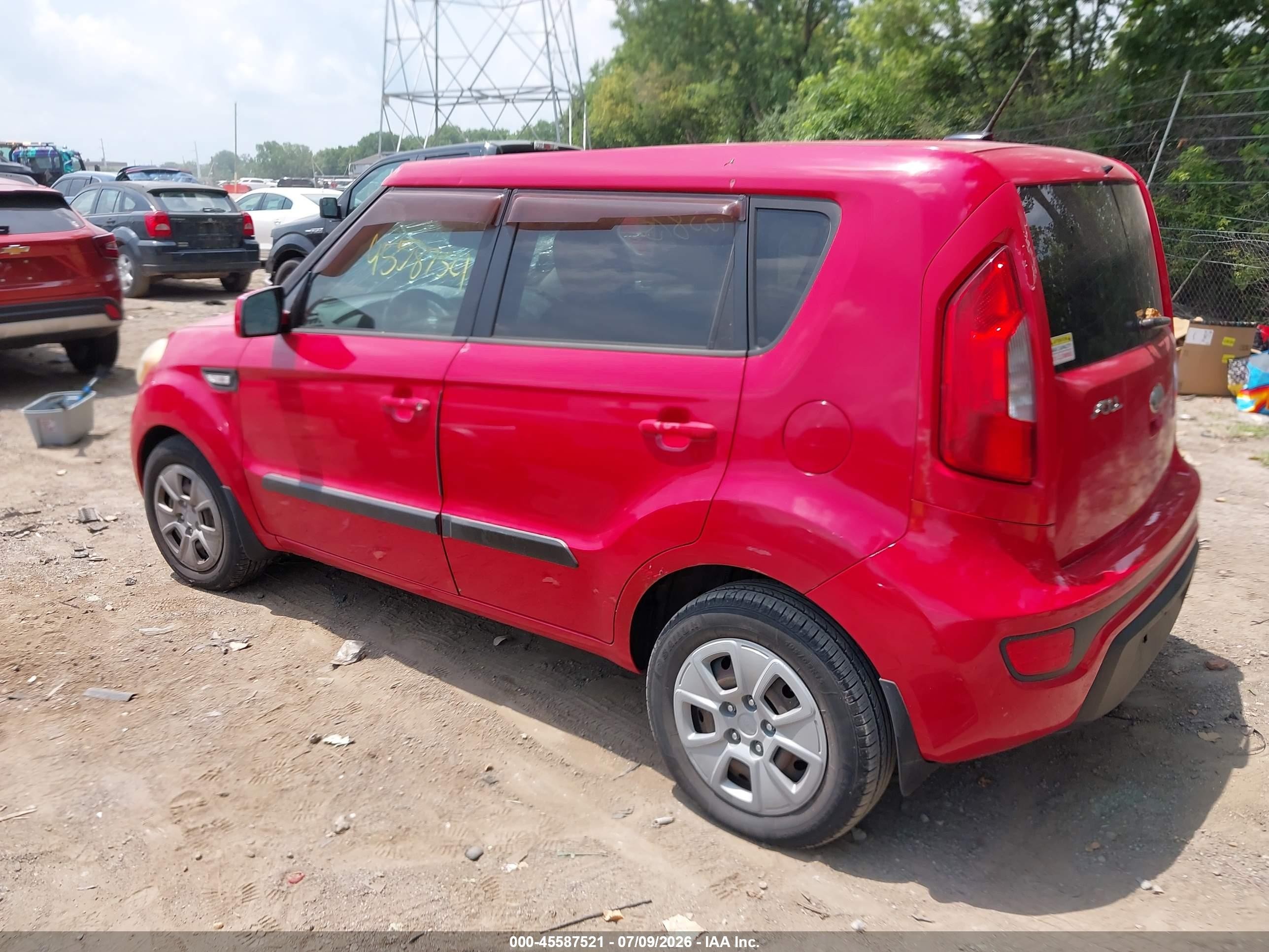 2013 Kia Soul   Red vin: KNDJT2A50D7576735