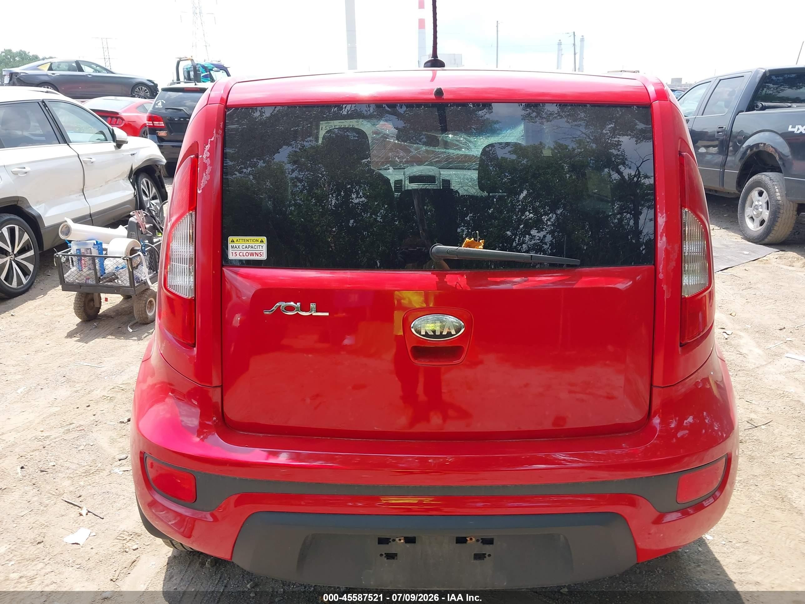 2013 Kia Soul   Red vin: KNDJT2A50D7576735