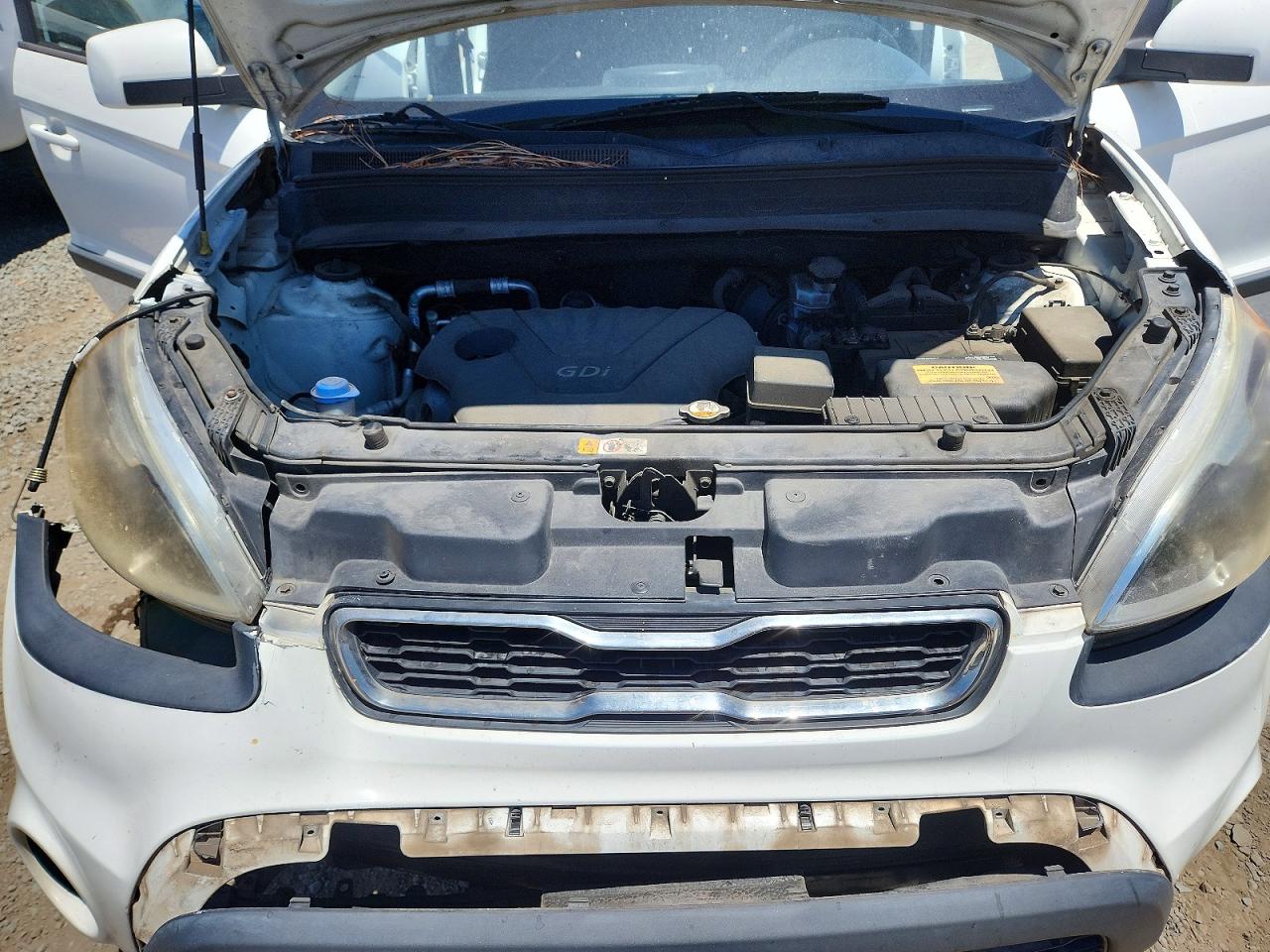 2013 Kia Soul Base Белый vin: KNDJT2A50D7577514
