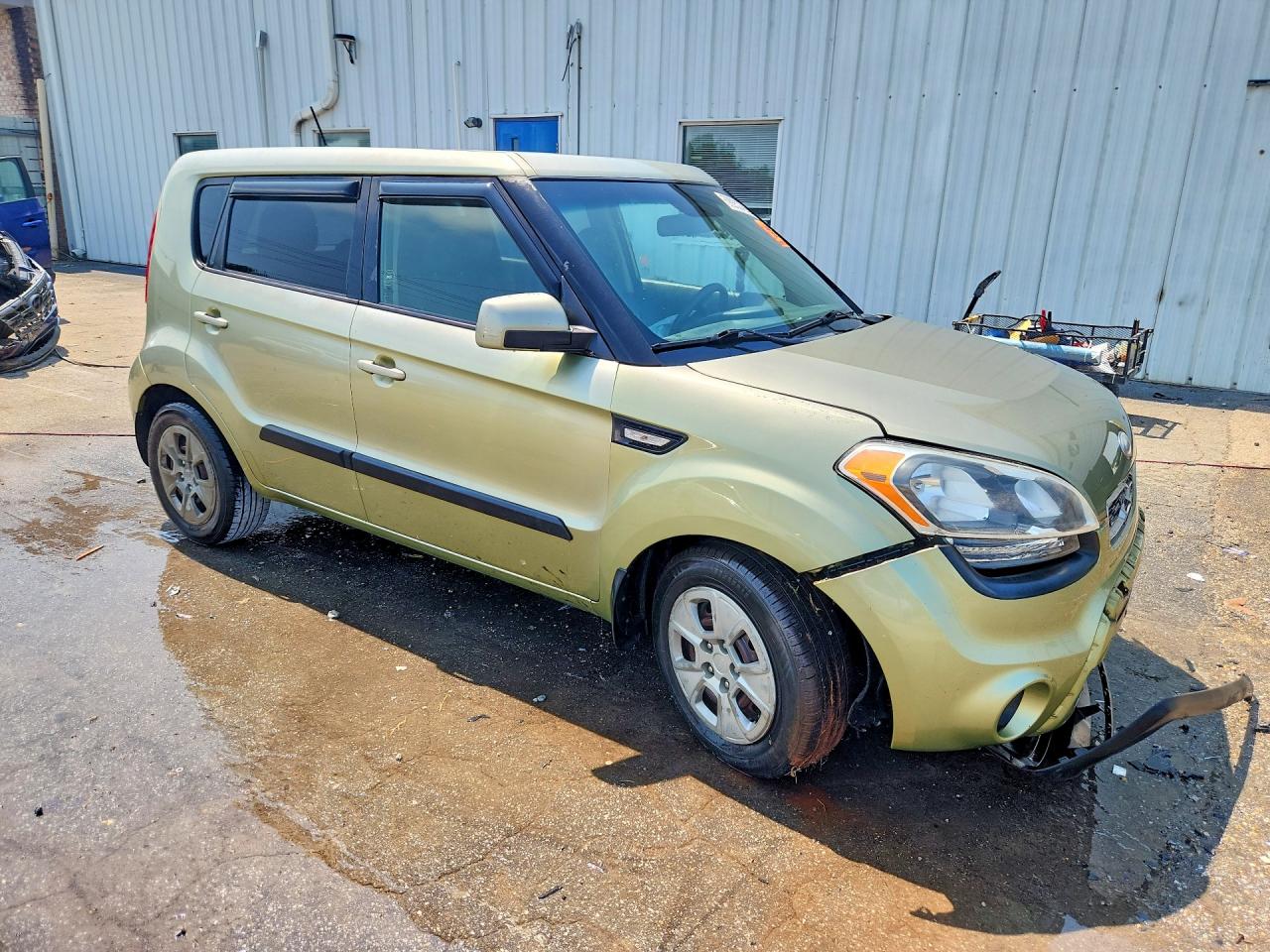 2013 Kia Soul Base Зеленый vin: KNDJT2A50D7590795