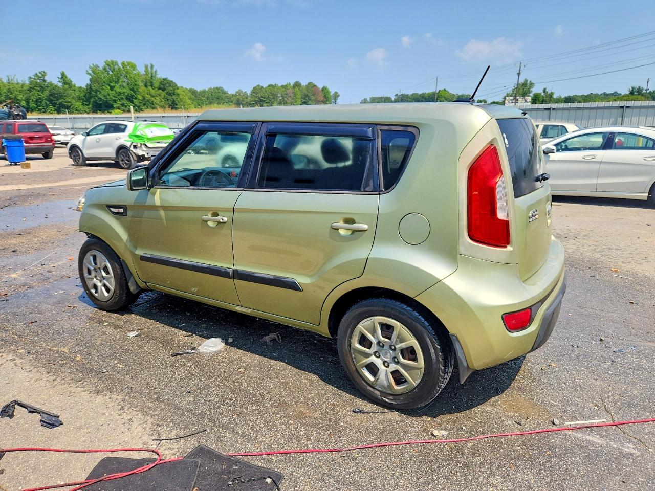 2013 Kia Soul Base Зеленый vin: KNDJT2A50D7590795