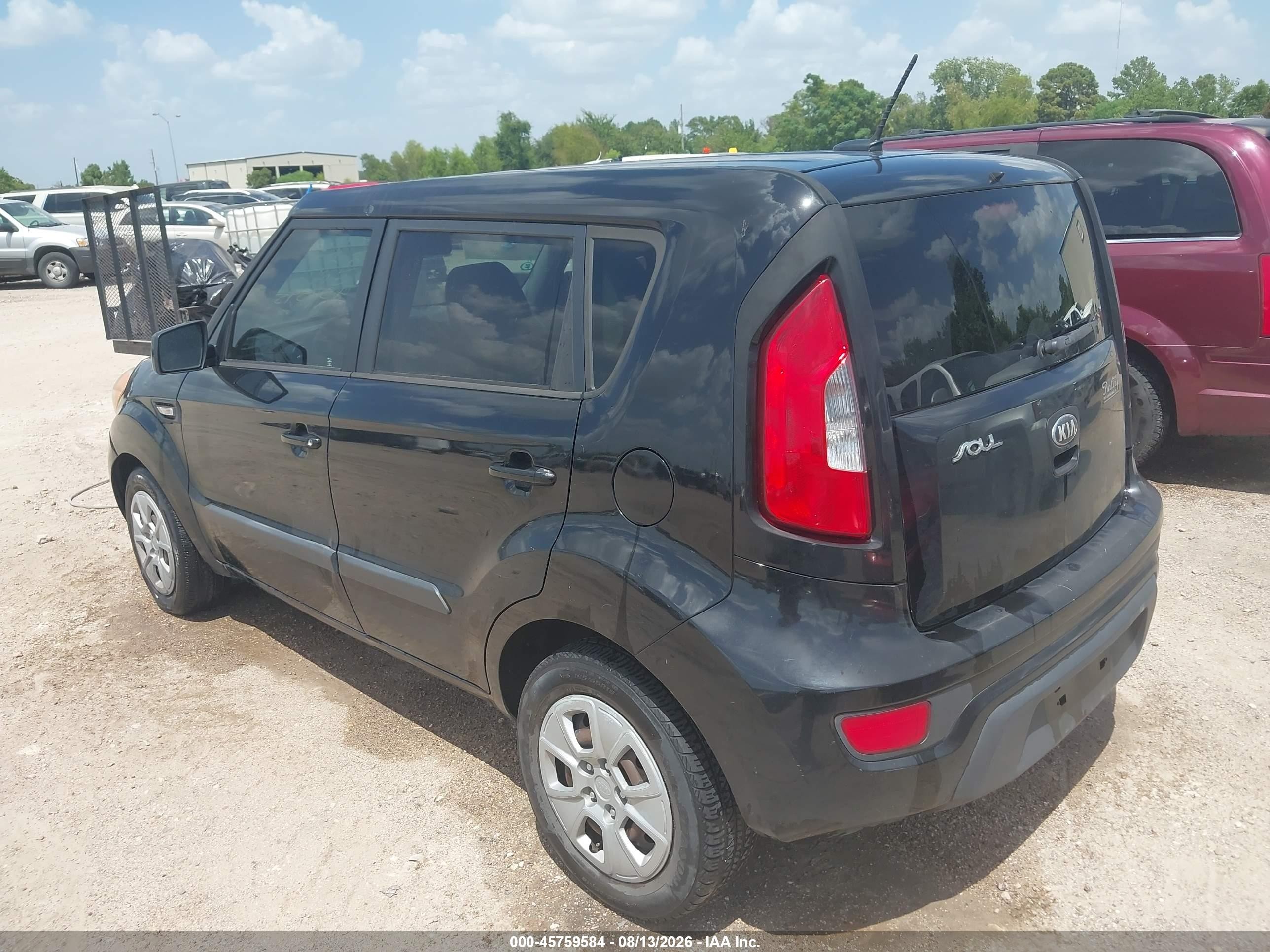 2013 Kia Soul   Black vin: KNDJT2A50D7613976