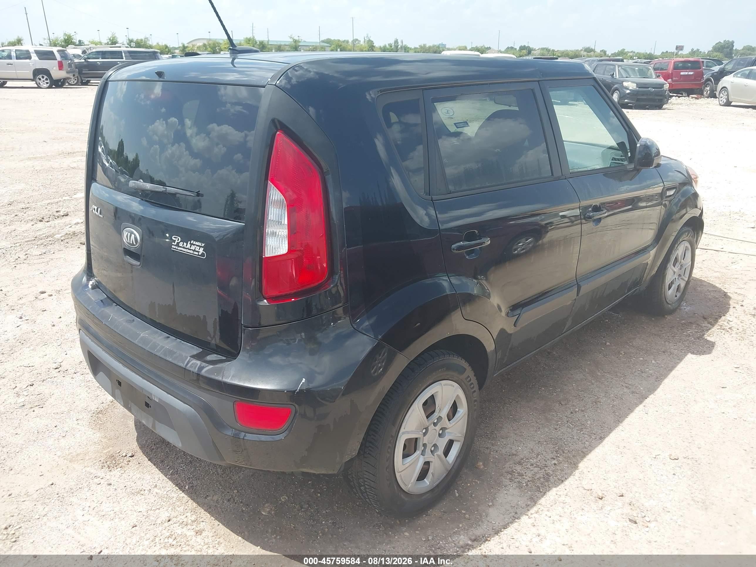 2013 Kia Soul   Black vin: KNDJT2A50D7613976
