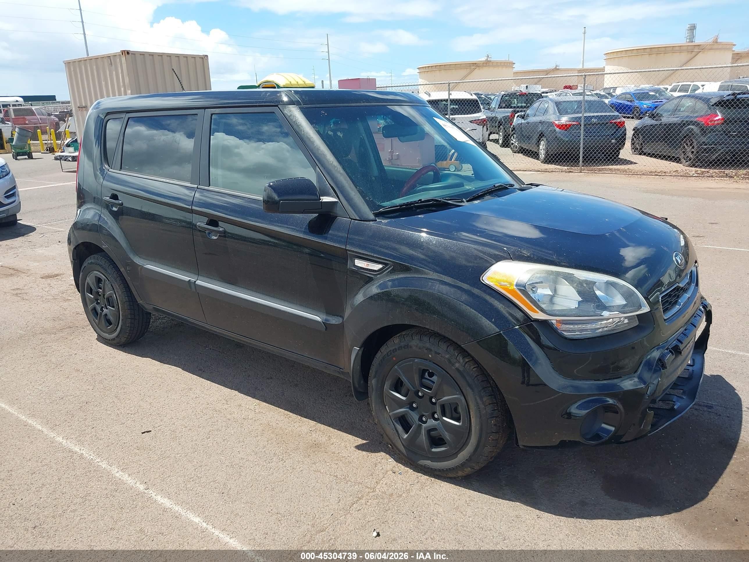 2013 Kia Soul   Черный vin: KNDJT2A50D7618210
