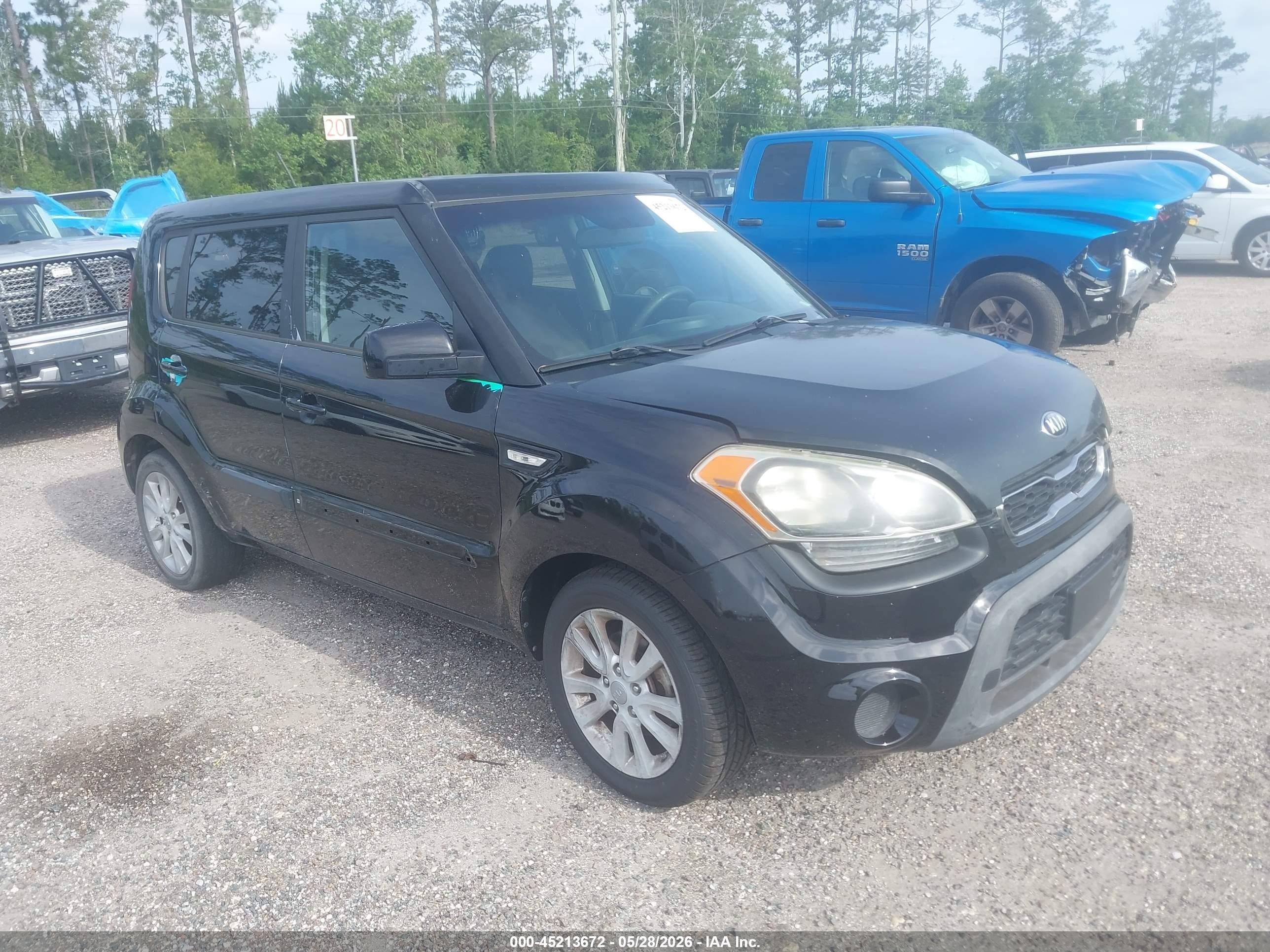 2013 Kia Soul   Черный vin: KNDJT2A50D7628722