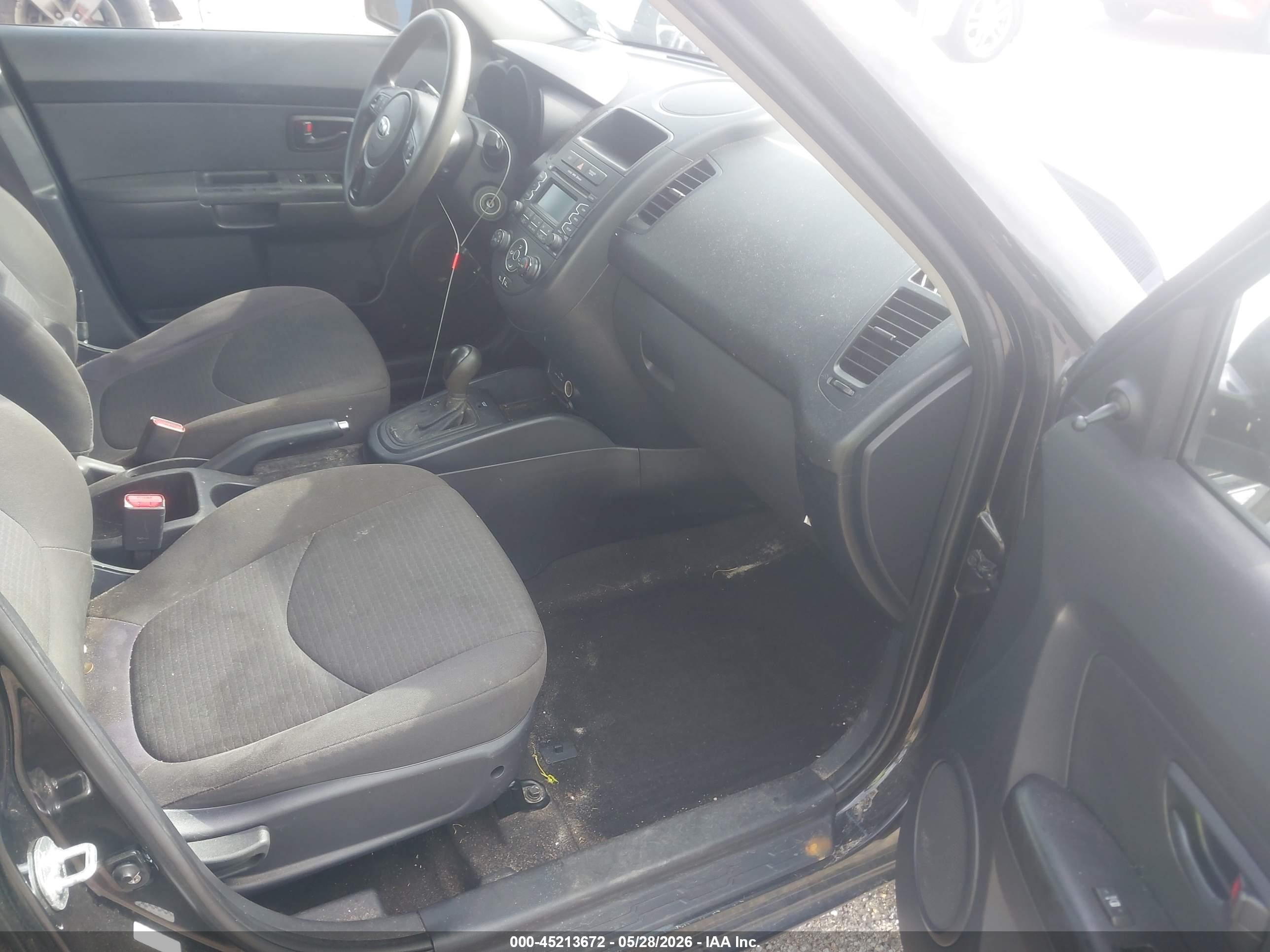 2013 Kia Soul   Черный vin: KNDJT2A50D7628722
