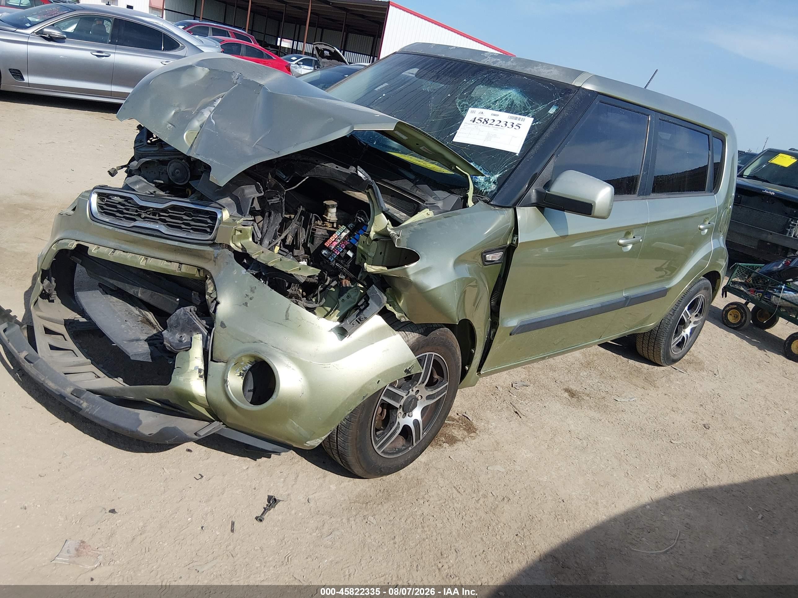 2012 Kia Soul   Green vin: KNDJT2A51C7360116