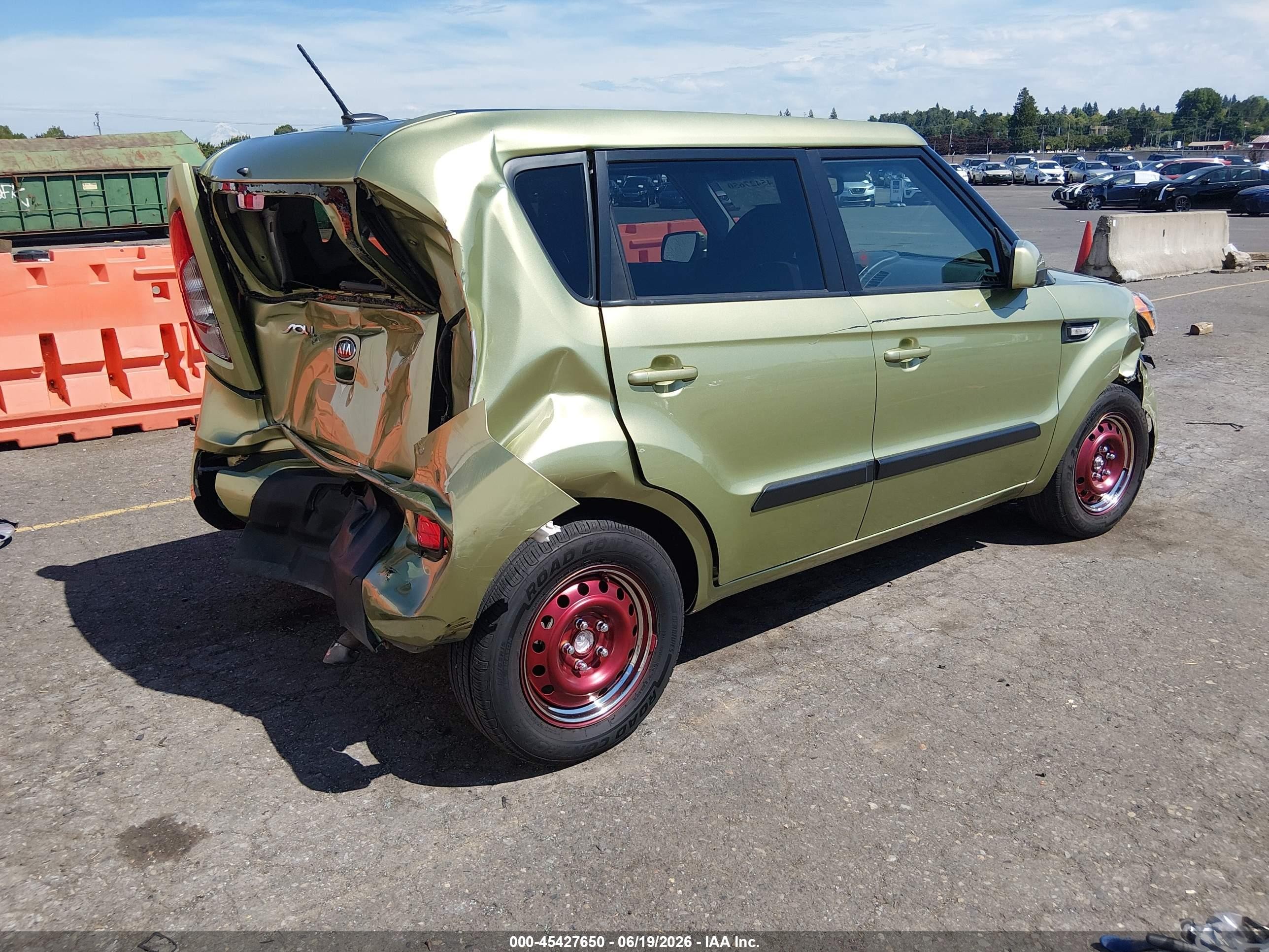 2012 Kia Soul   Green vin: KNDJT2A51C7466582