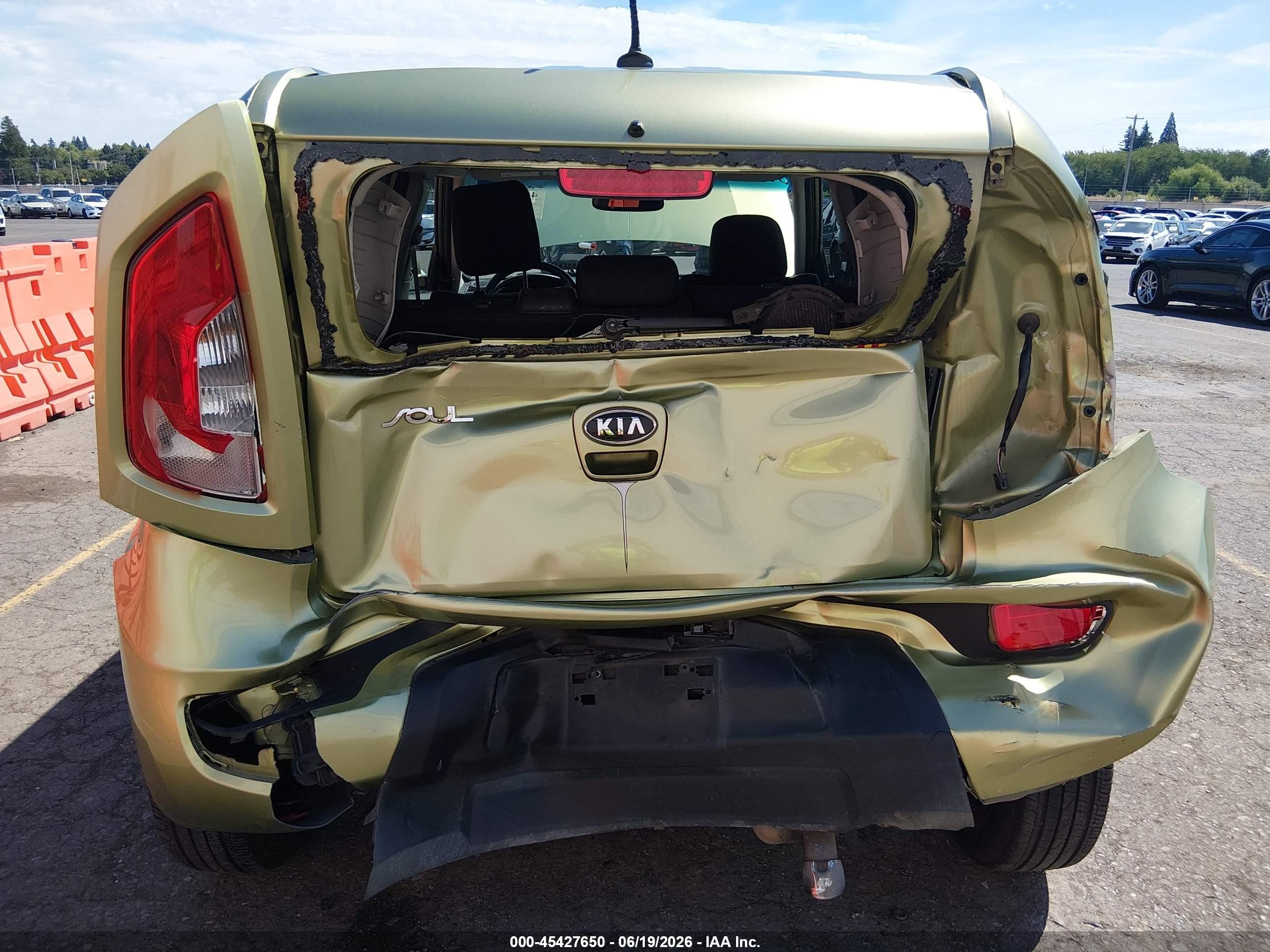 2012 Kia Soul   Green vin: KNDJT2A51C7466582