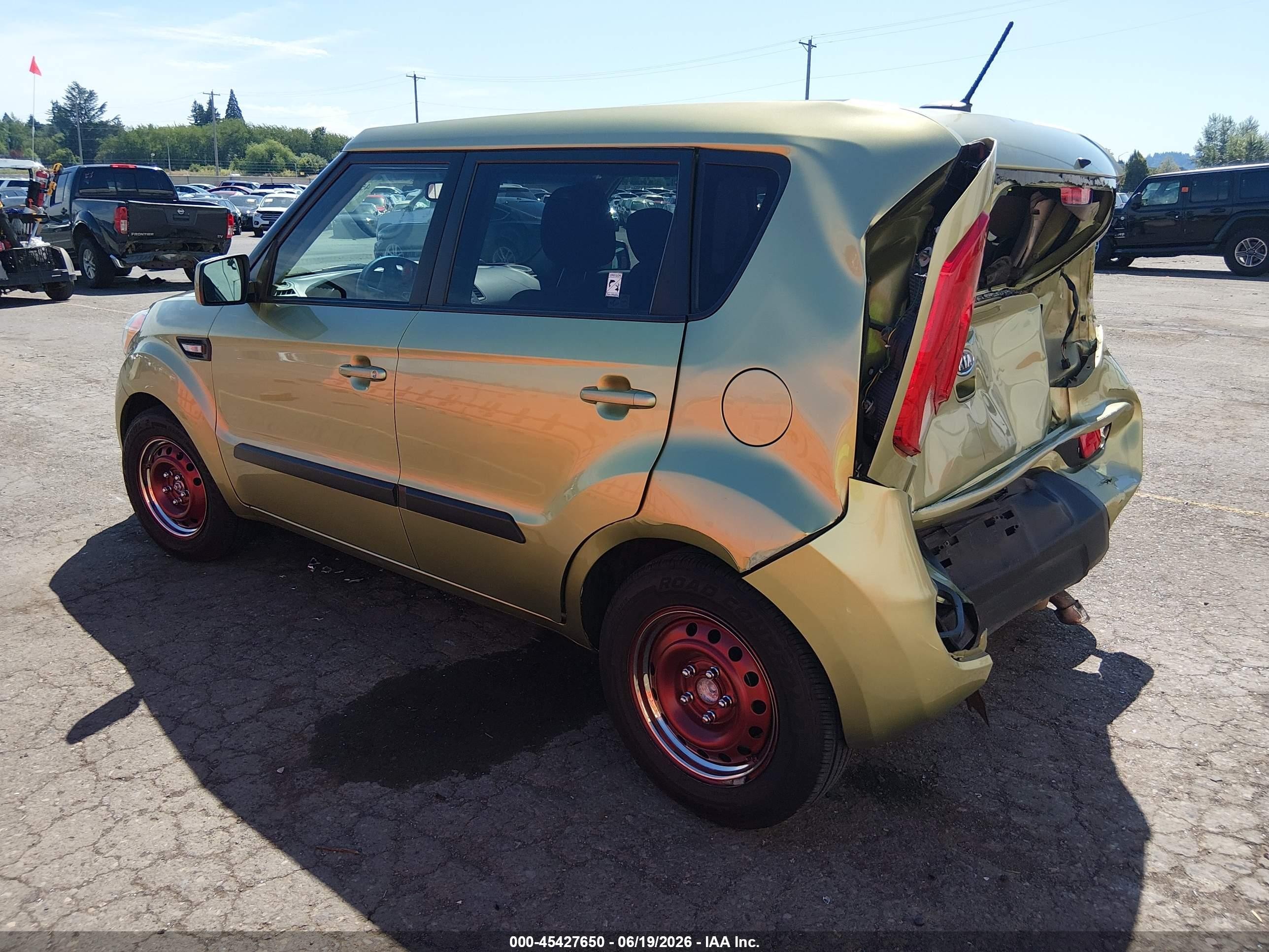 2012 Kia Soul   Green vin: KNDJT2A51C7466582