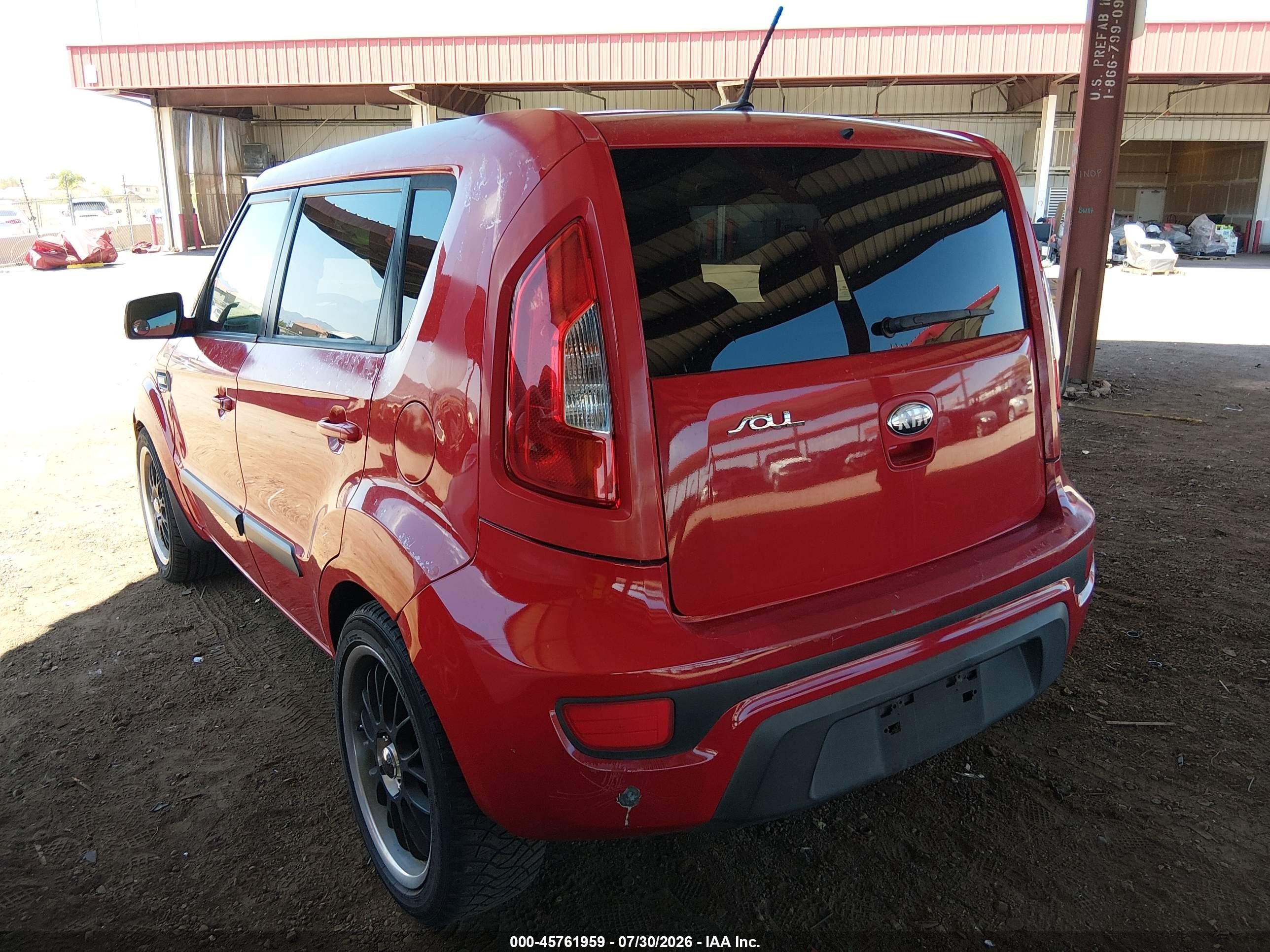 2013 Kia Soul   Red vin: KNDJT2A51D7501705