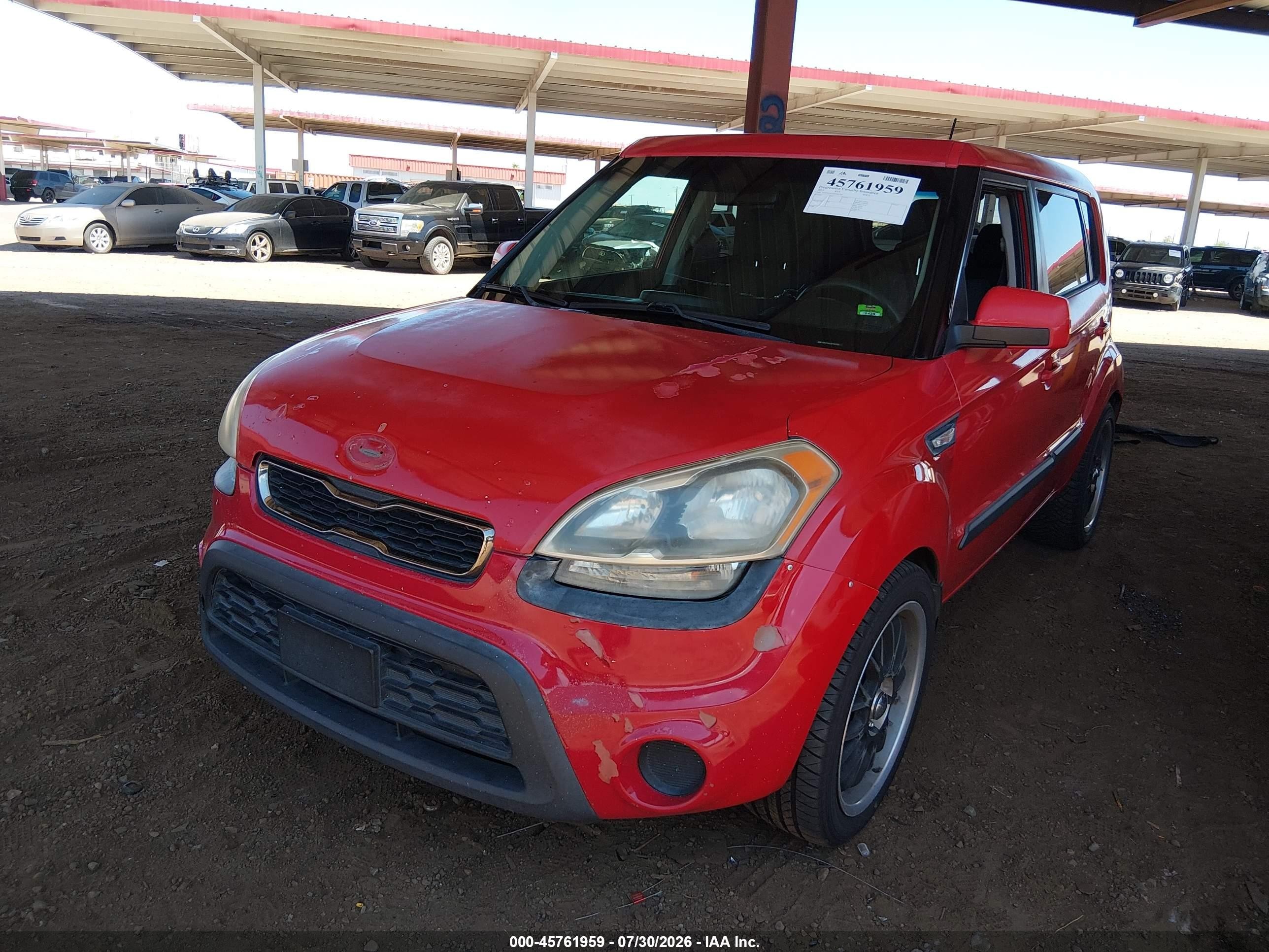 2013 Kia Soul   Red vin: KNDJT2A51D7501705