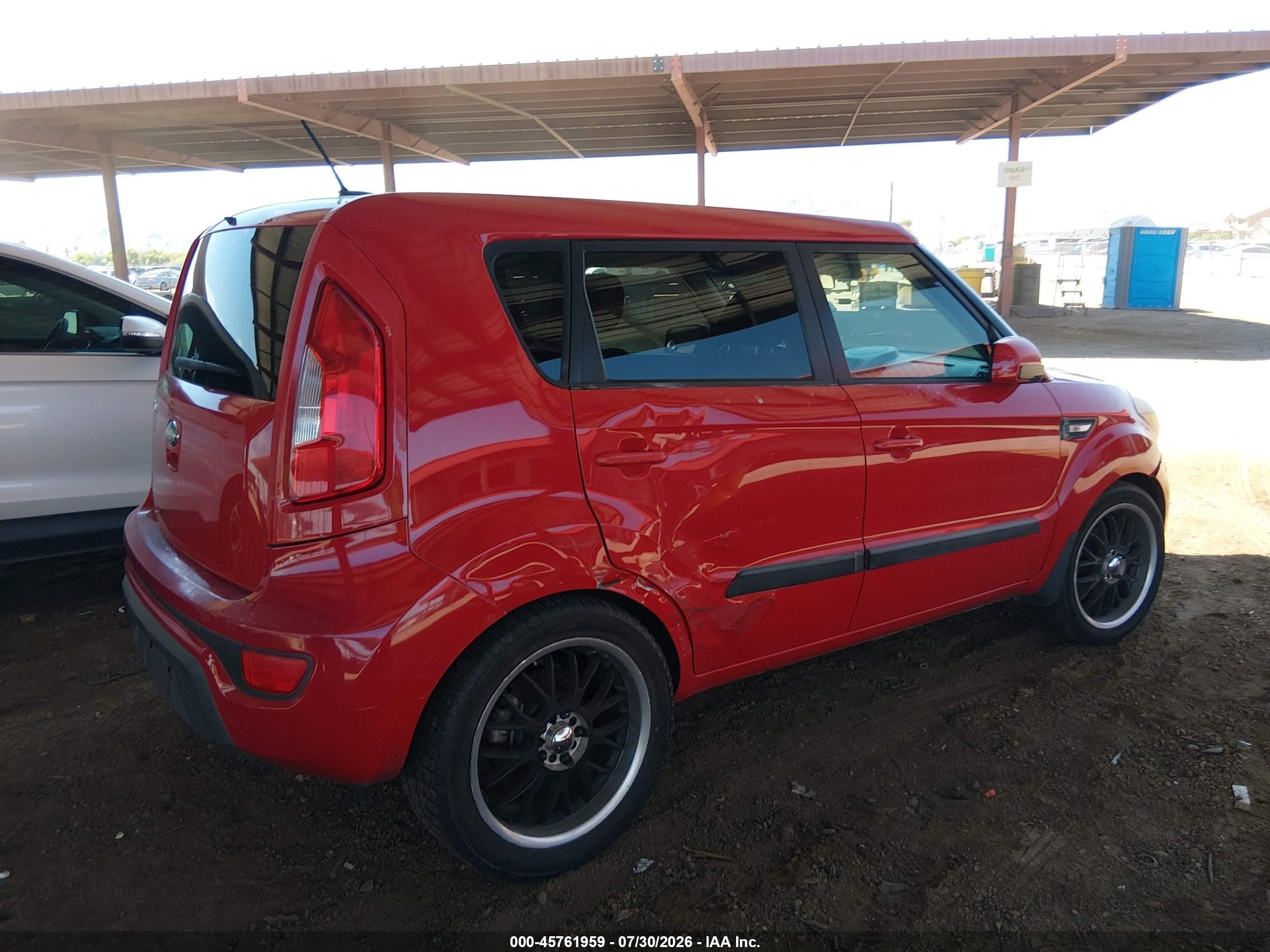 2013 Kia Soul   Red vin: KNDJT2A51D7501705