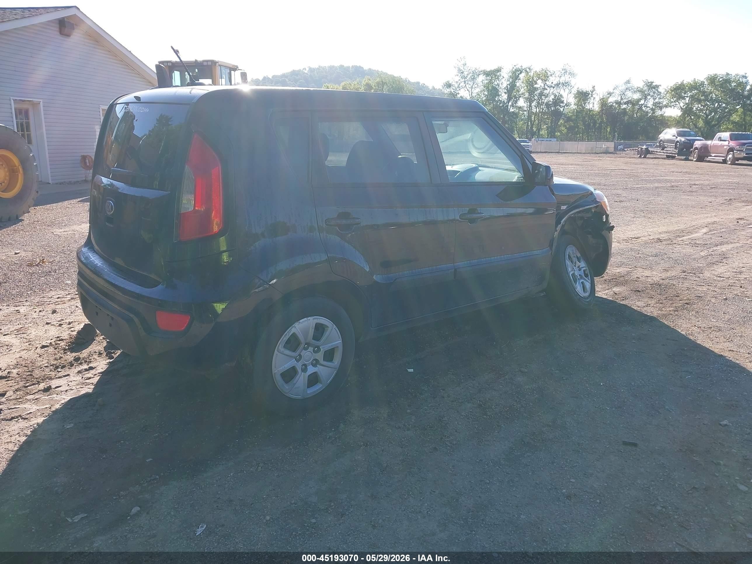 2013 Kia Soul   Черный vin: KNDJT2A51D7503986