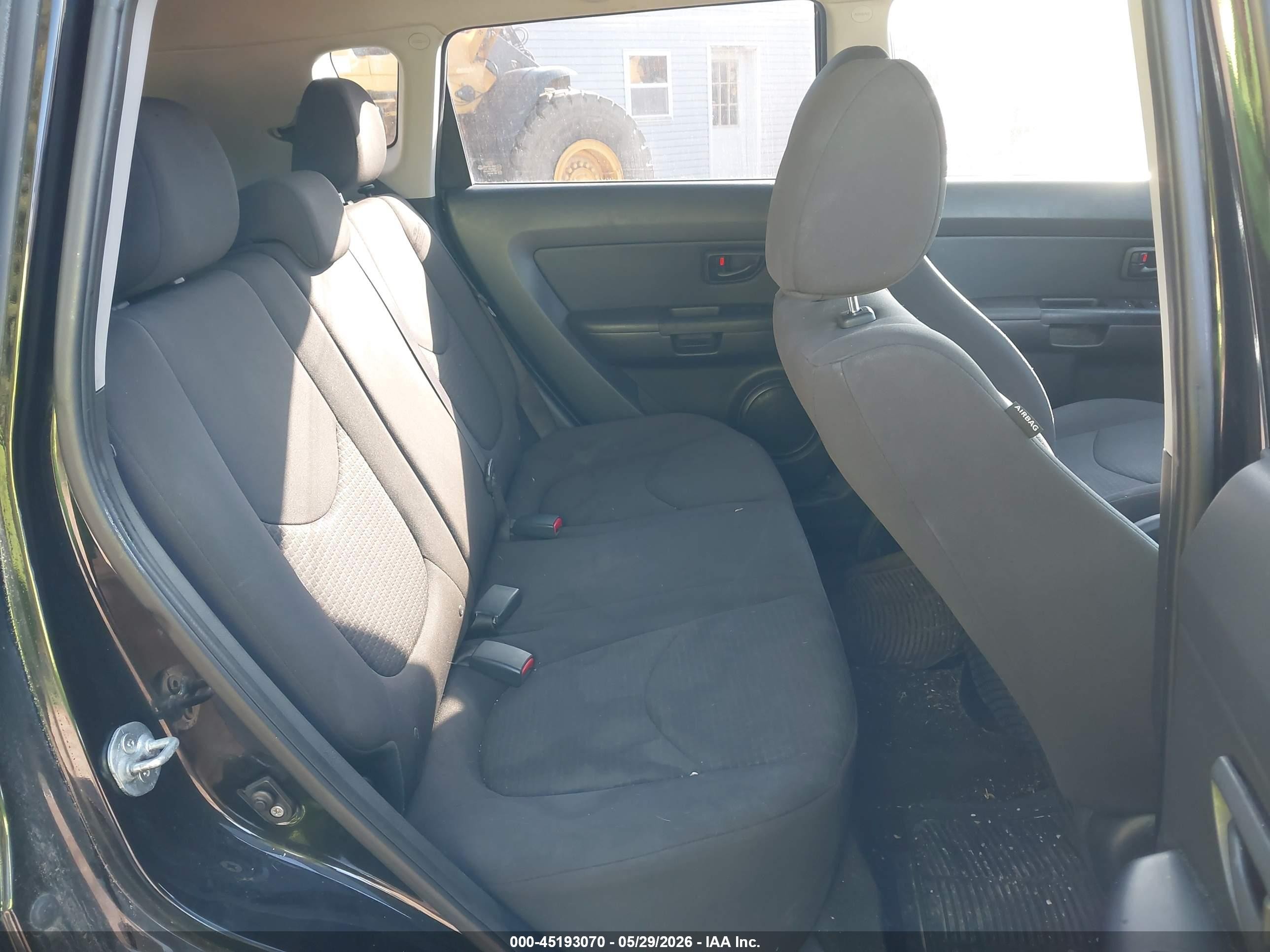 2013 Kia Soul   Черный vin: KNDJT2A51D7503986