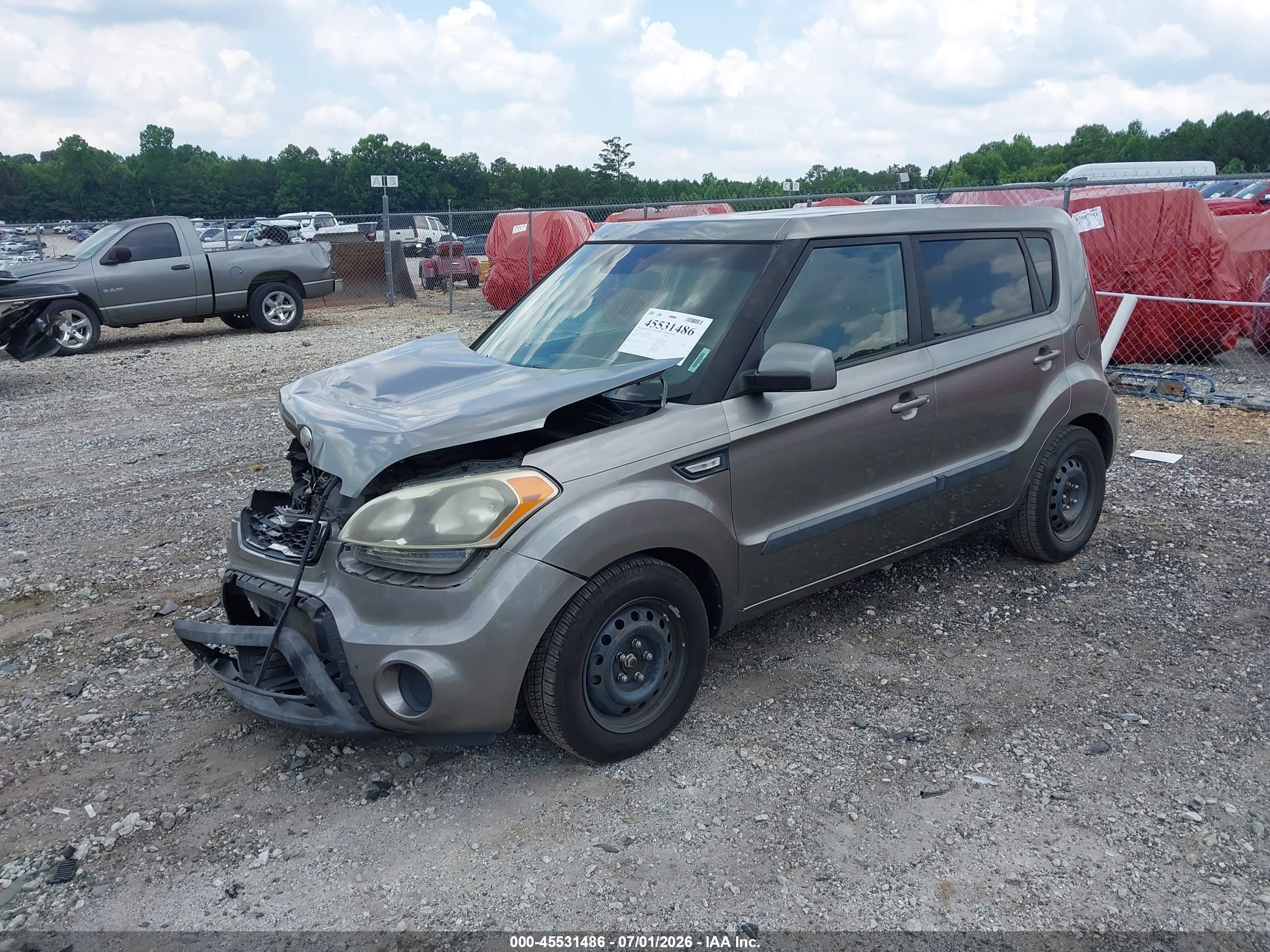 2013 Kia Soul ! Gray vin: KNDJT2A51D7507391