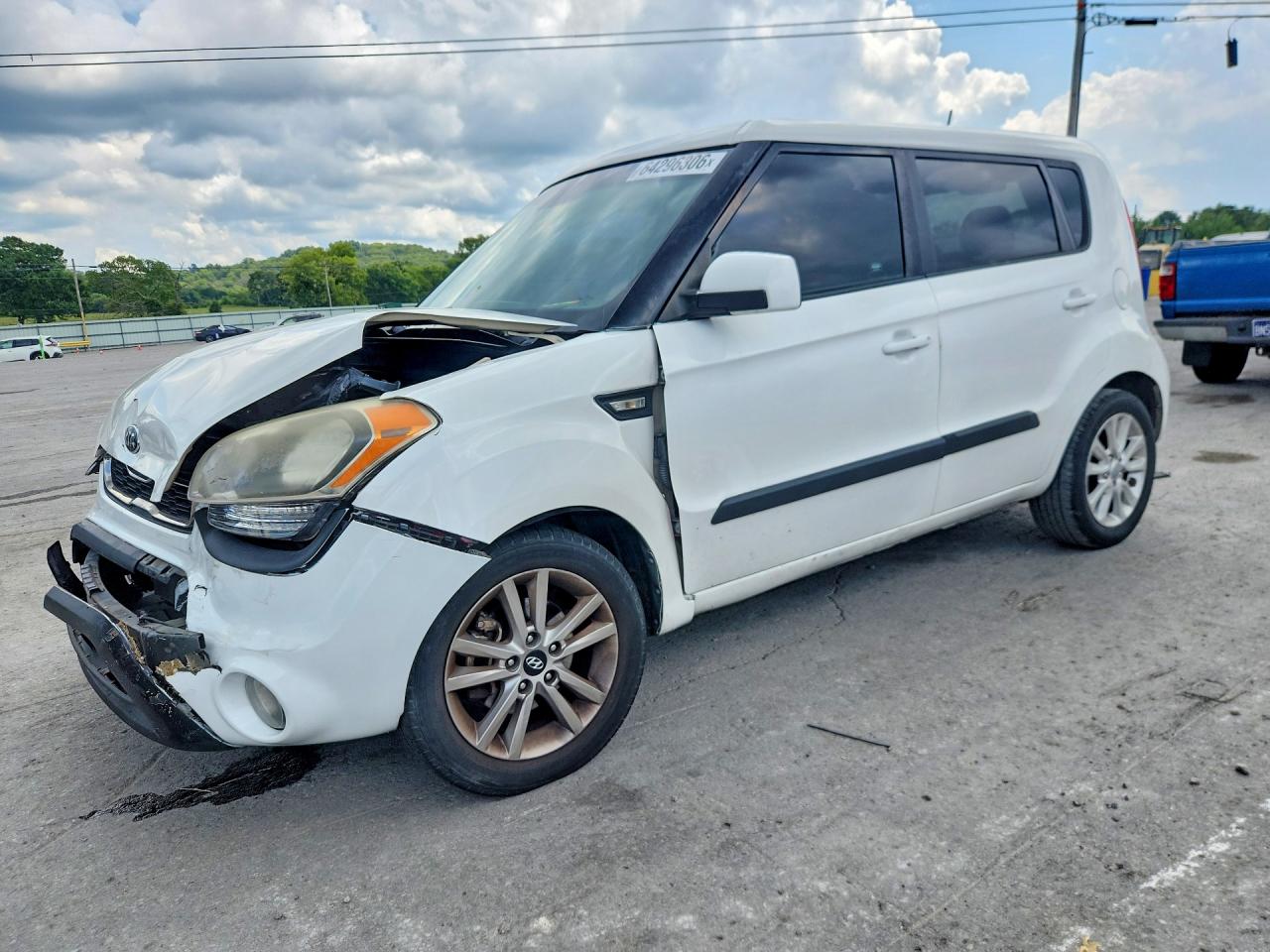 2013 Kia Soul Base Белый vin: KNDJT2A51D7759285