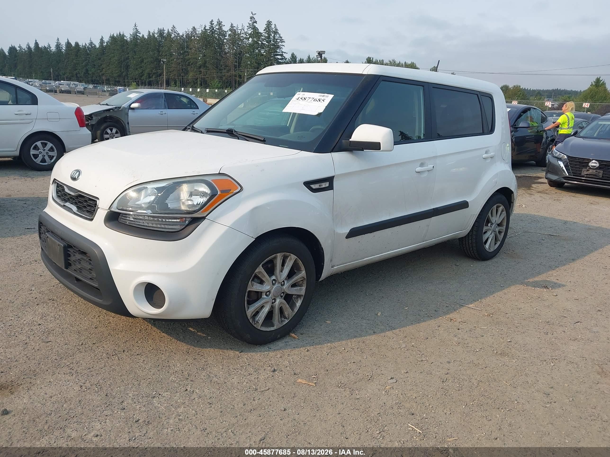 2013 Kia Soul Белый vin: KNDJT2A51D7762459