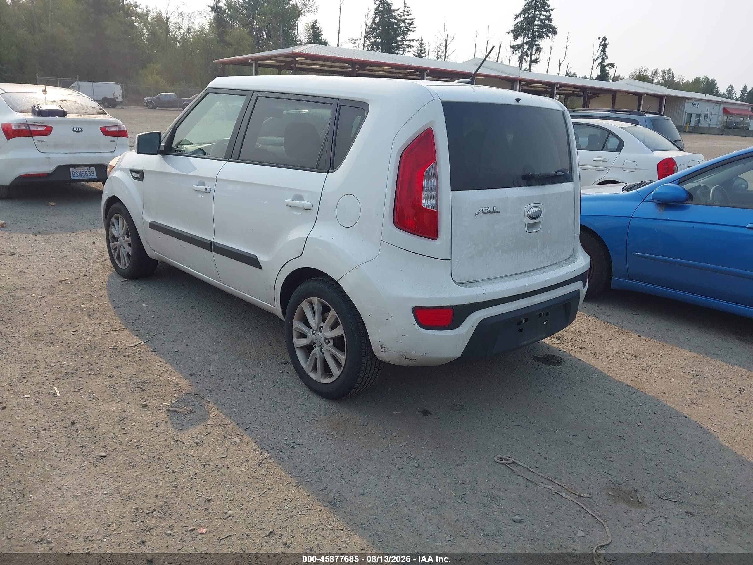 2013 Kia Soul Белый vin: KNDJT2A51D7762459