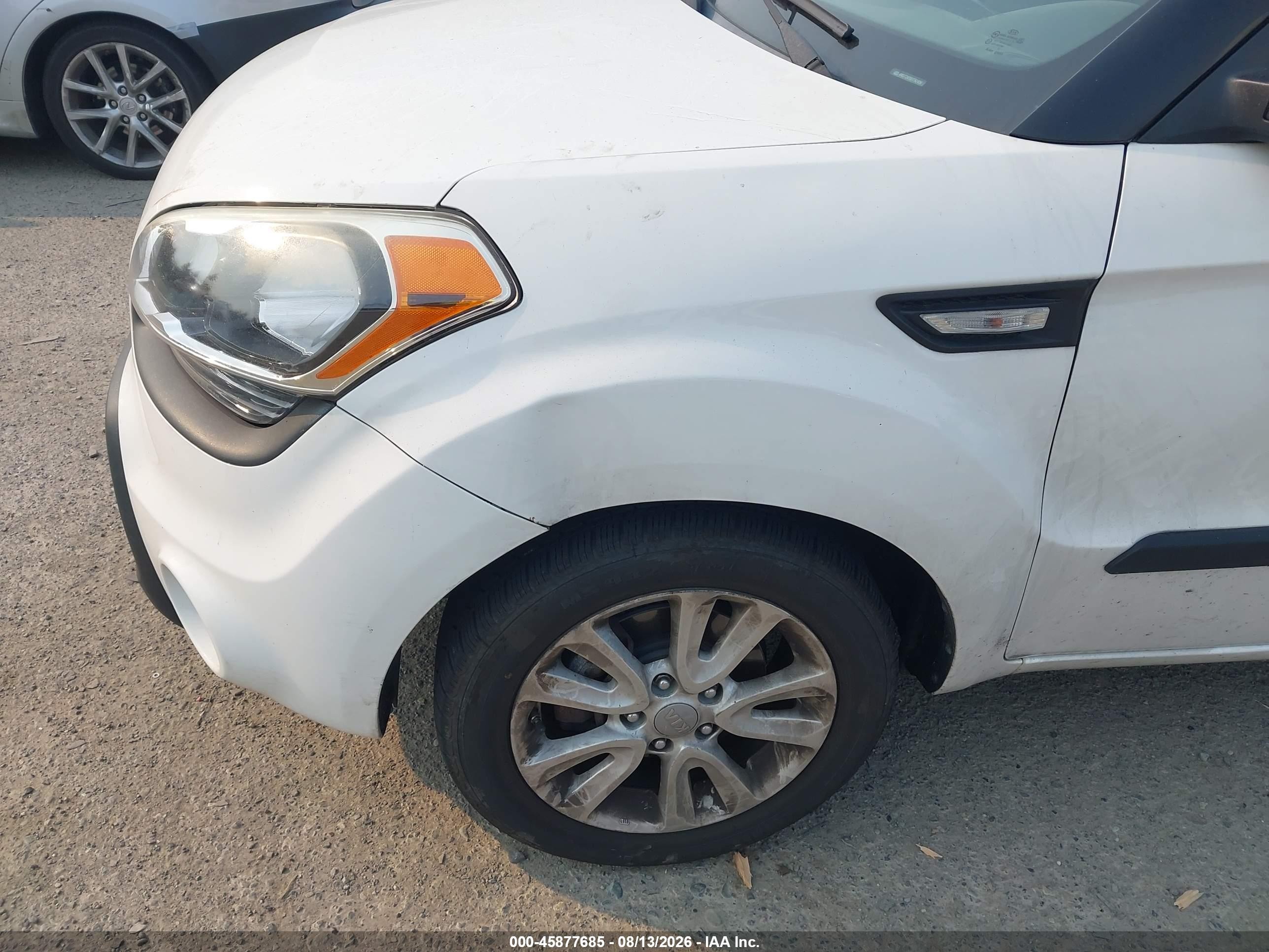 2013 Kia Soul Белый vin: KNDJT2A51D7762459