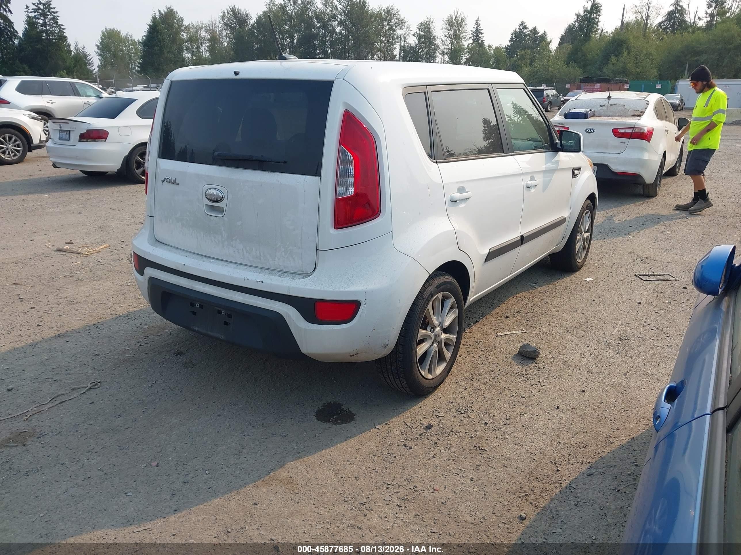 2013 Kia Soul Белый vin: KNDJT2A51D7762459
