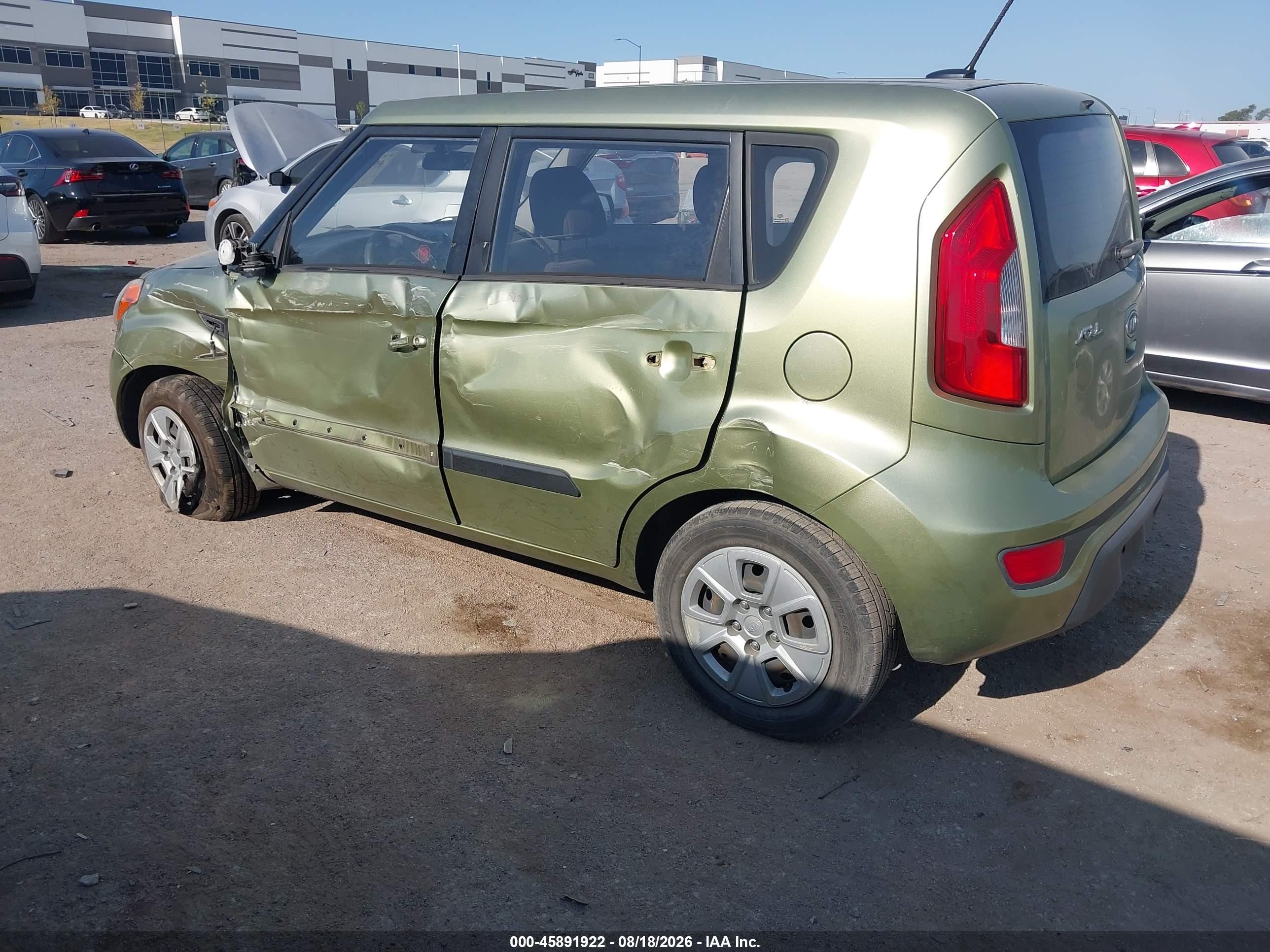 2012 Kia Soul   Green vin: KNDJT2A52C7376387