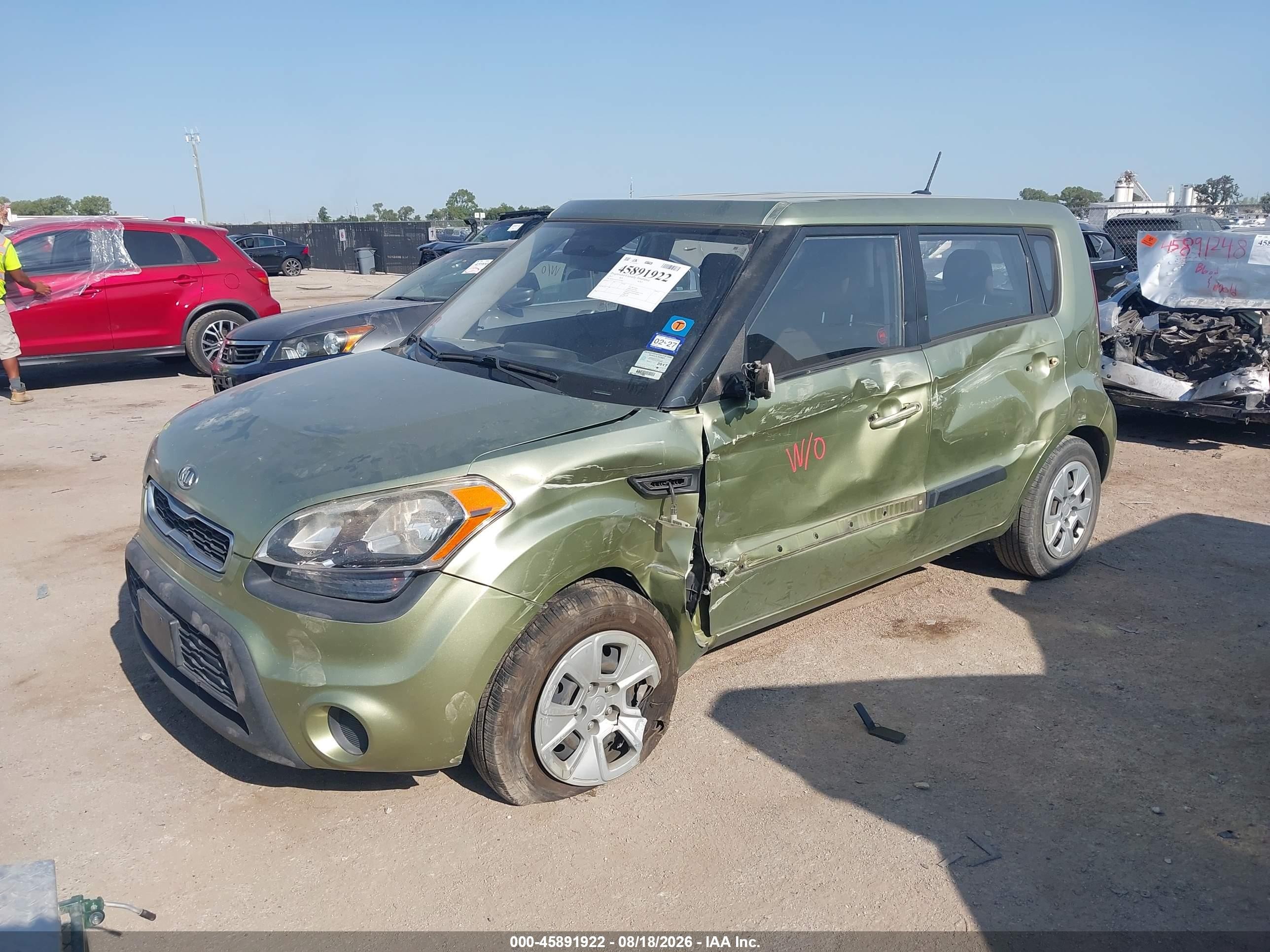 2012 Kia Soul   Green vin: KNDJT2A52C7376387