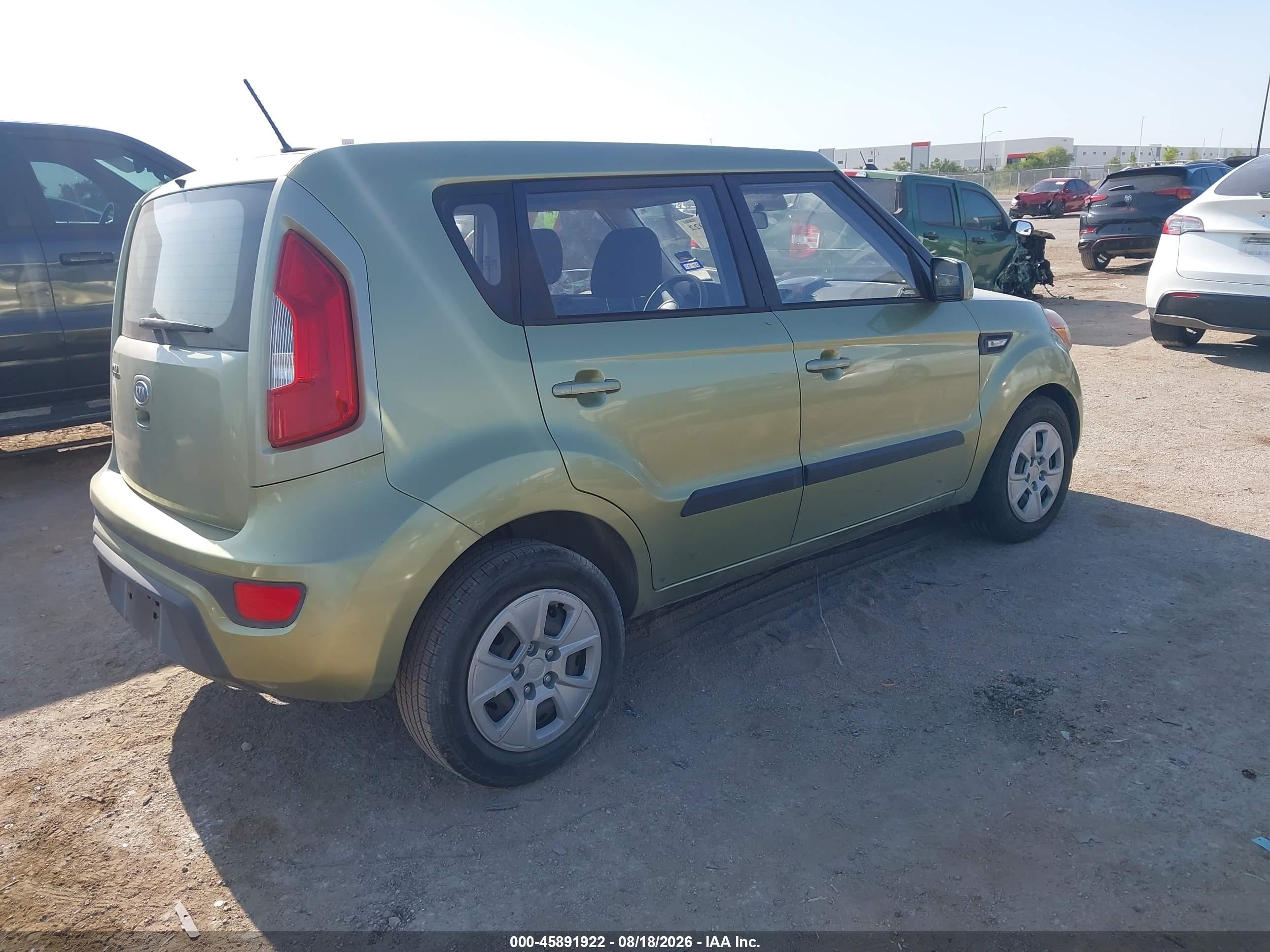2012 Kia Soul   Green vin: KNDJT2A52C7376387