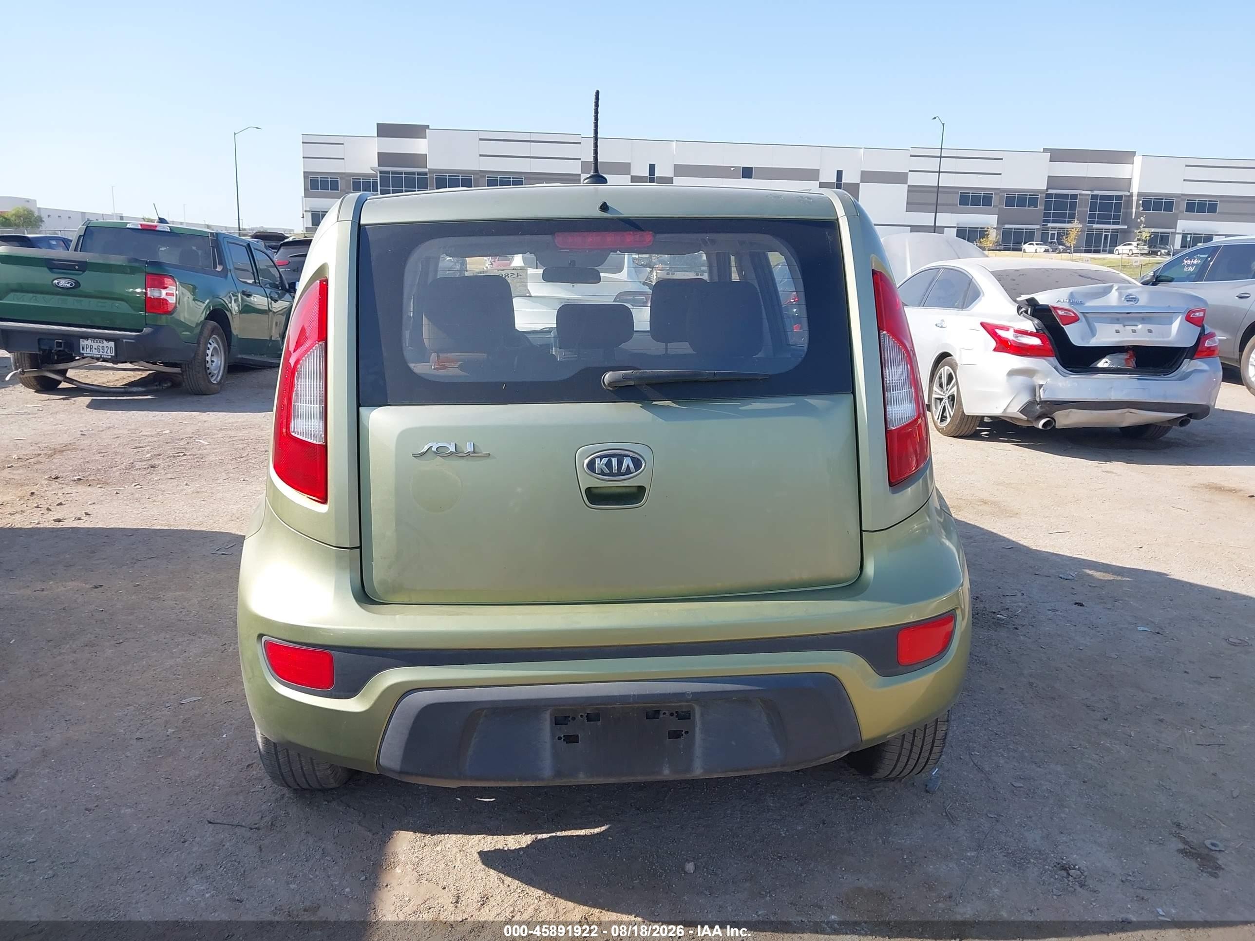 2012 Kia Soul   Green vin: KNDJT2A52C7376387