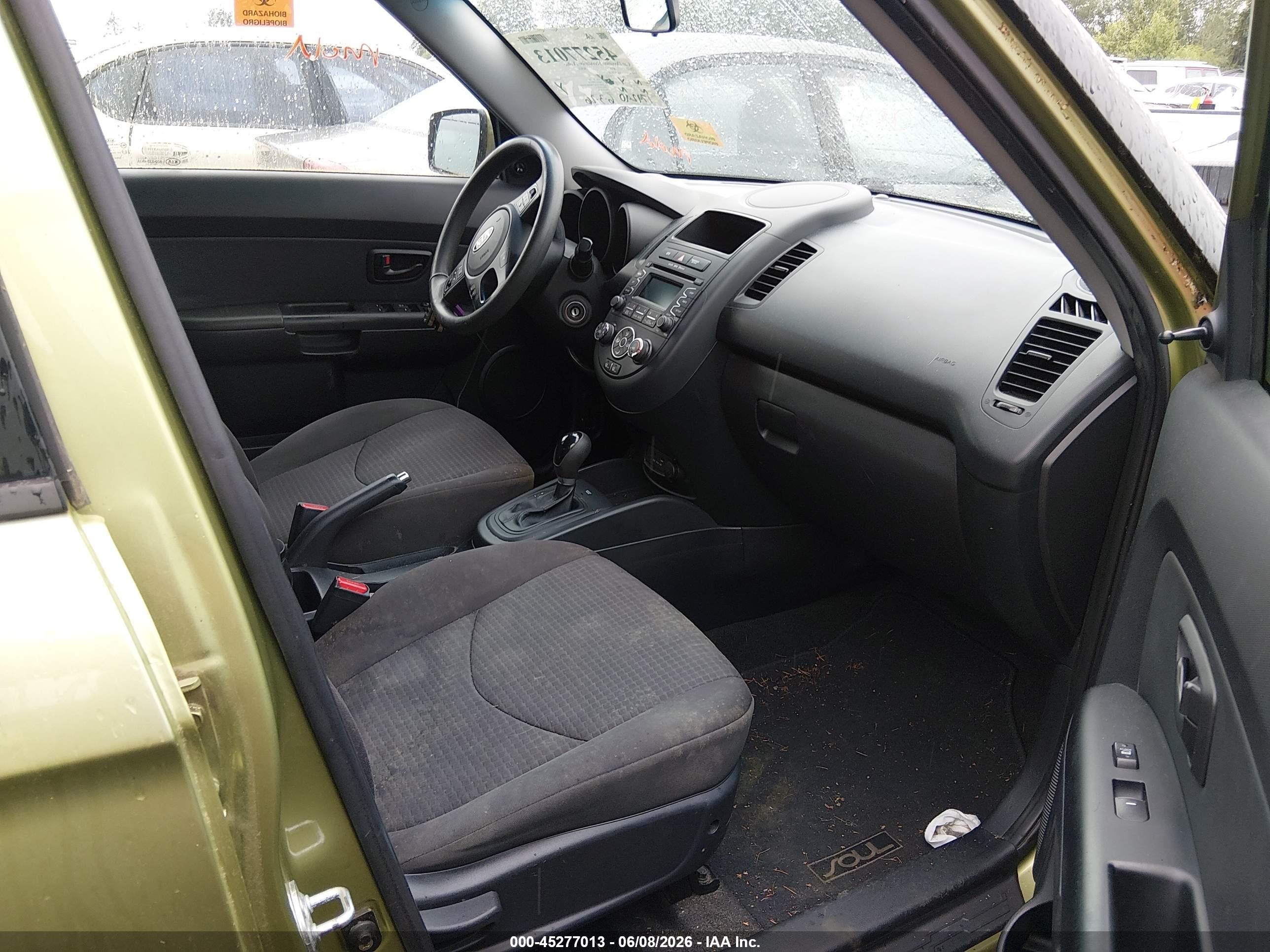 2012 Kia Soul   Green vin: KNDJT2A52C7449158