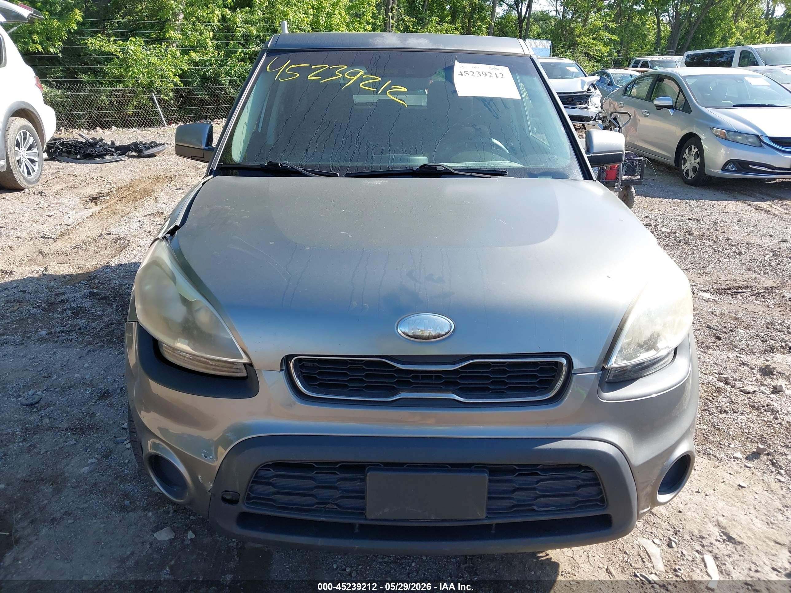2013 Kia Soul   Gray vin: KNDJT2A52D7492464