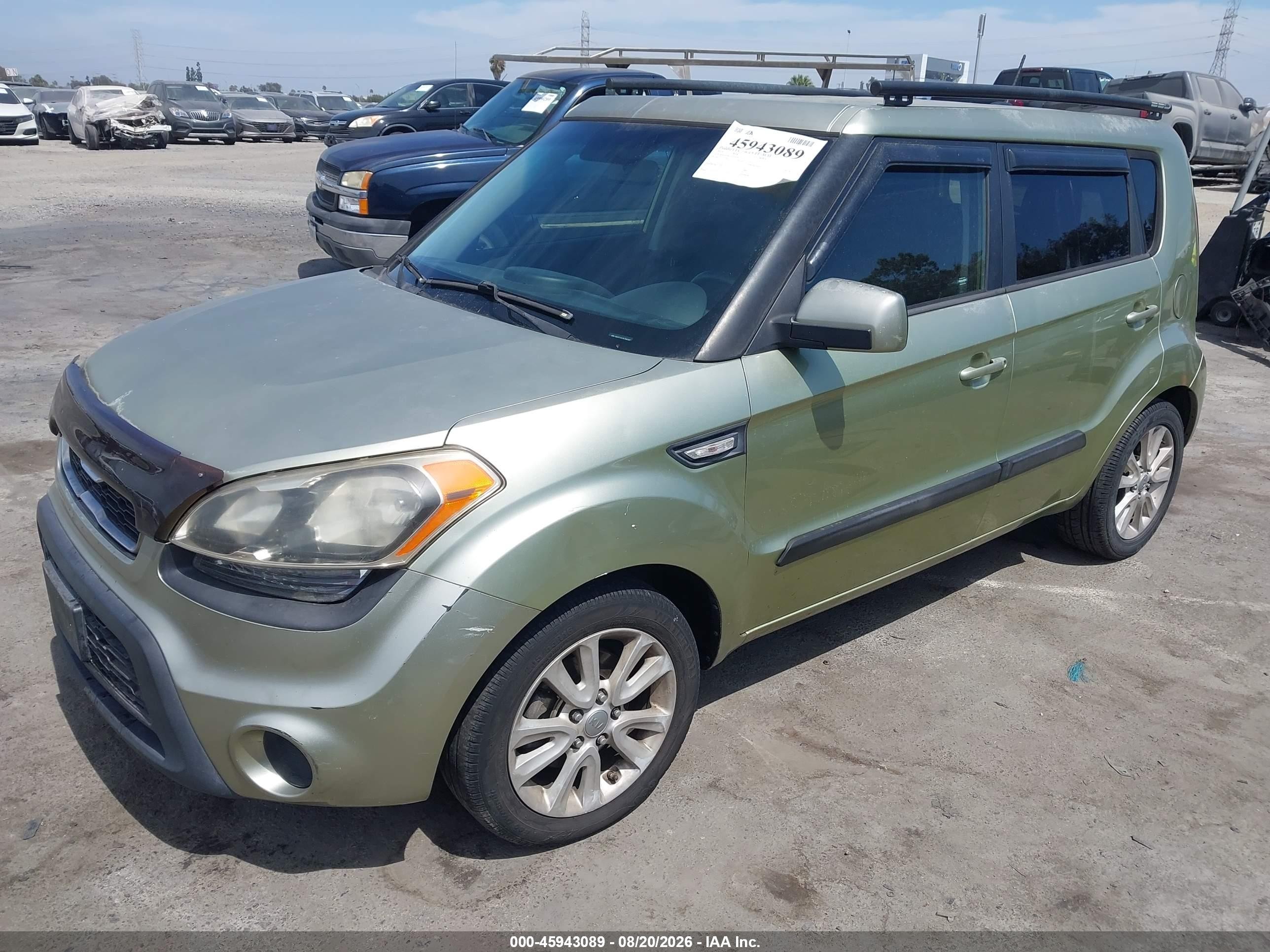 2013 Kia Soul   Green vin: KNDJT2A52D7561587