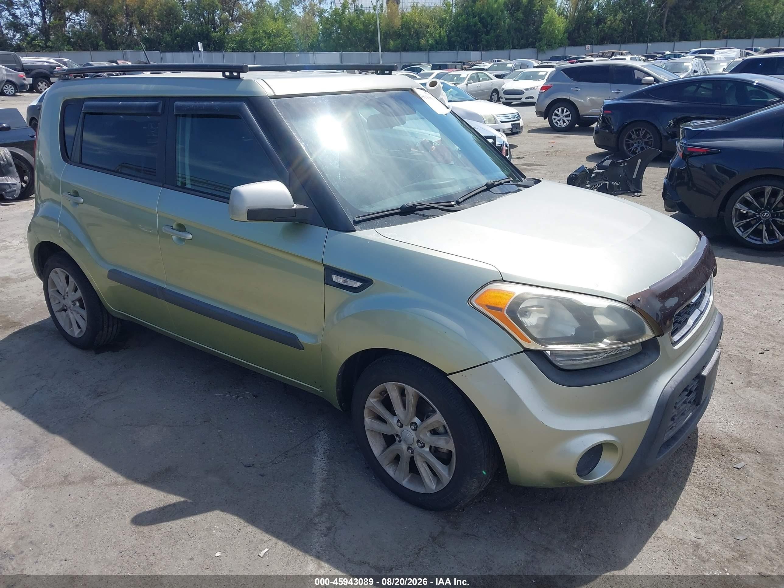 2013 Kia Soul   Green vin: KNDJT2A52D7561587