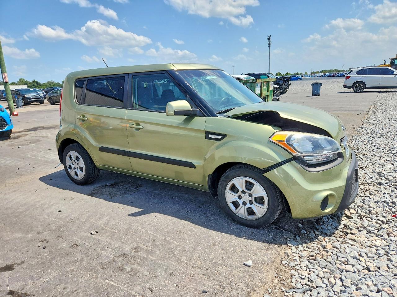 2013 Kia Soul Base Green vin: KNDJT2A52D7592483