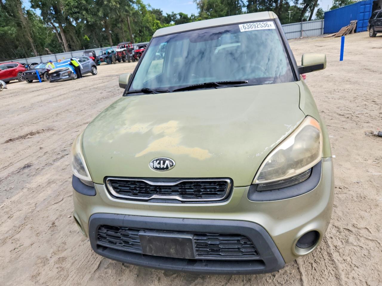 2013 Kia Soul Base Green vin: KNDJT2A52D7627040
