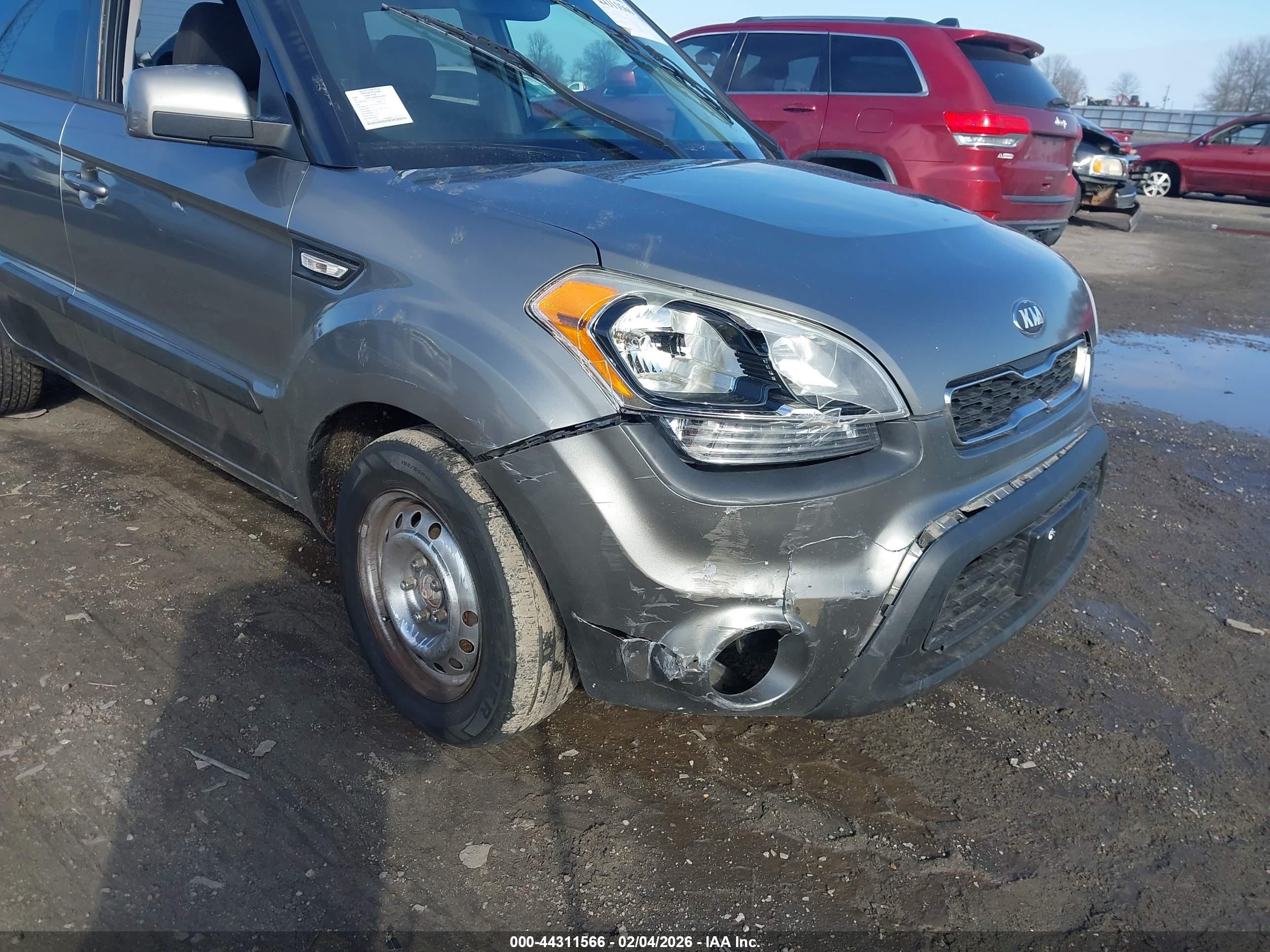 2013 Kia Soul   Gray vin: KNDJT2A52D7627474