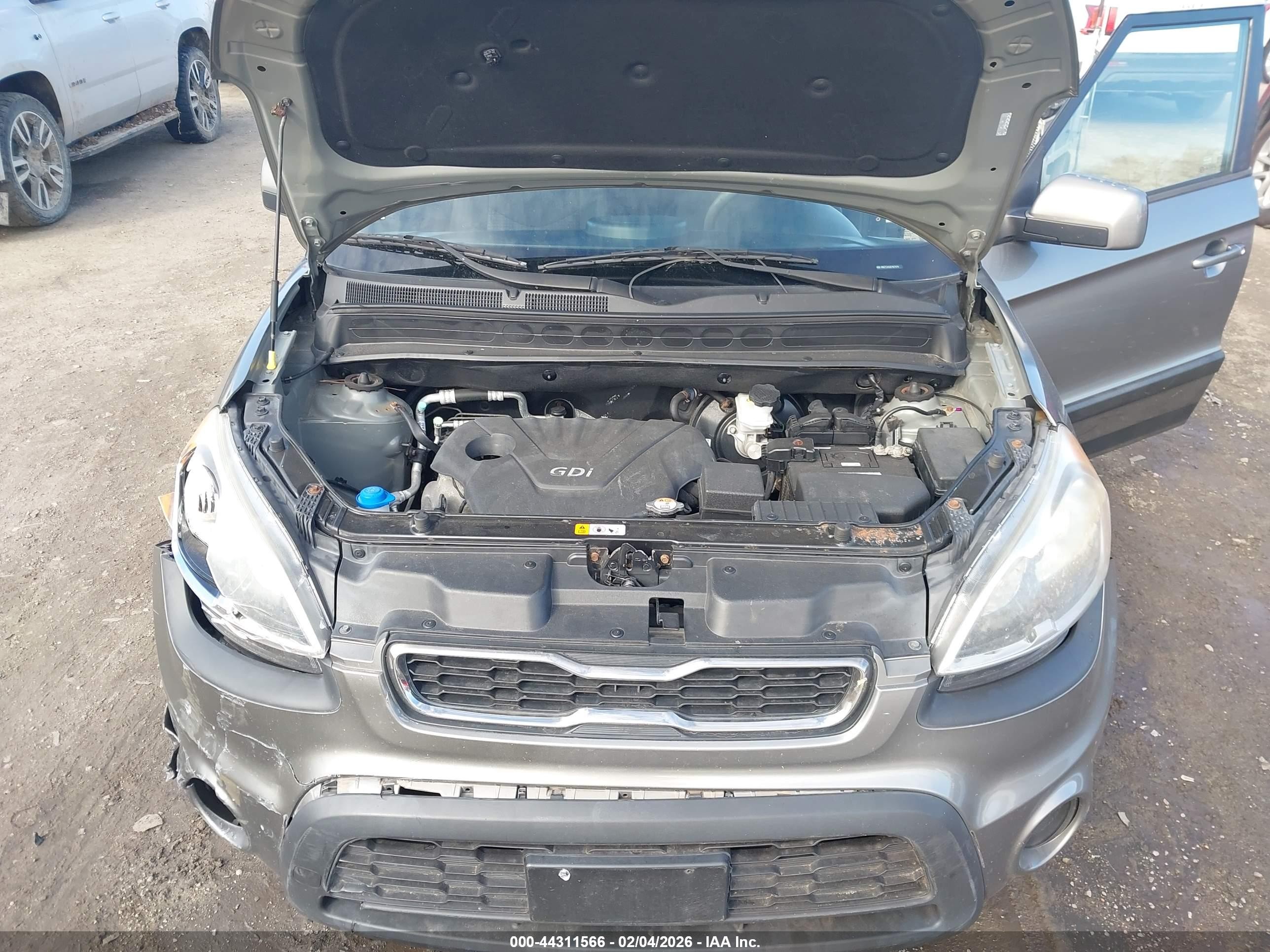 2013 Kia Soul   Gray vin: KNDJT2A52D7627474