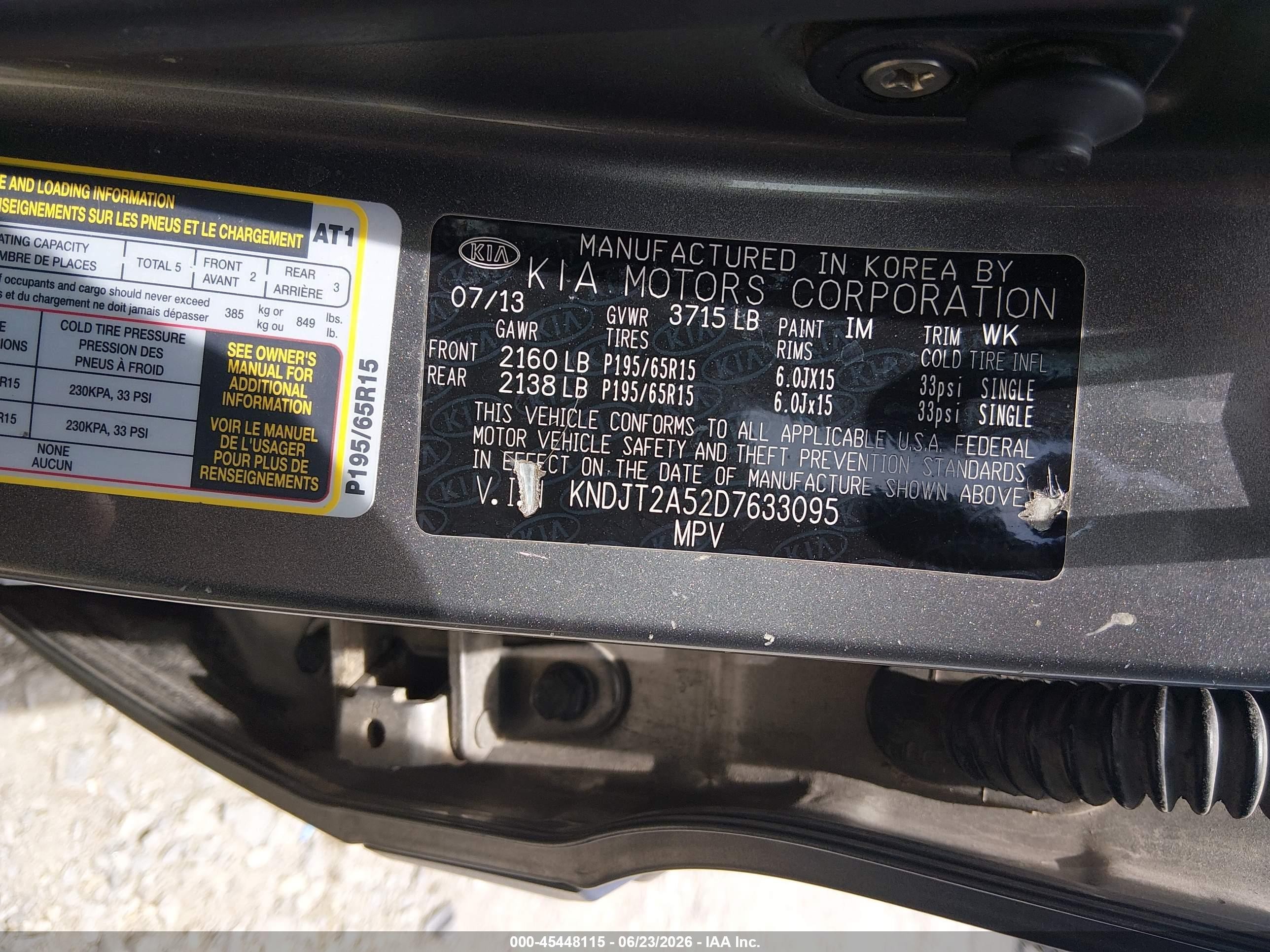 2013 Kia Soul   Silver vin: KNDJT2A52D7633095
