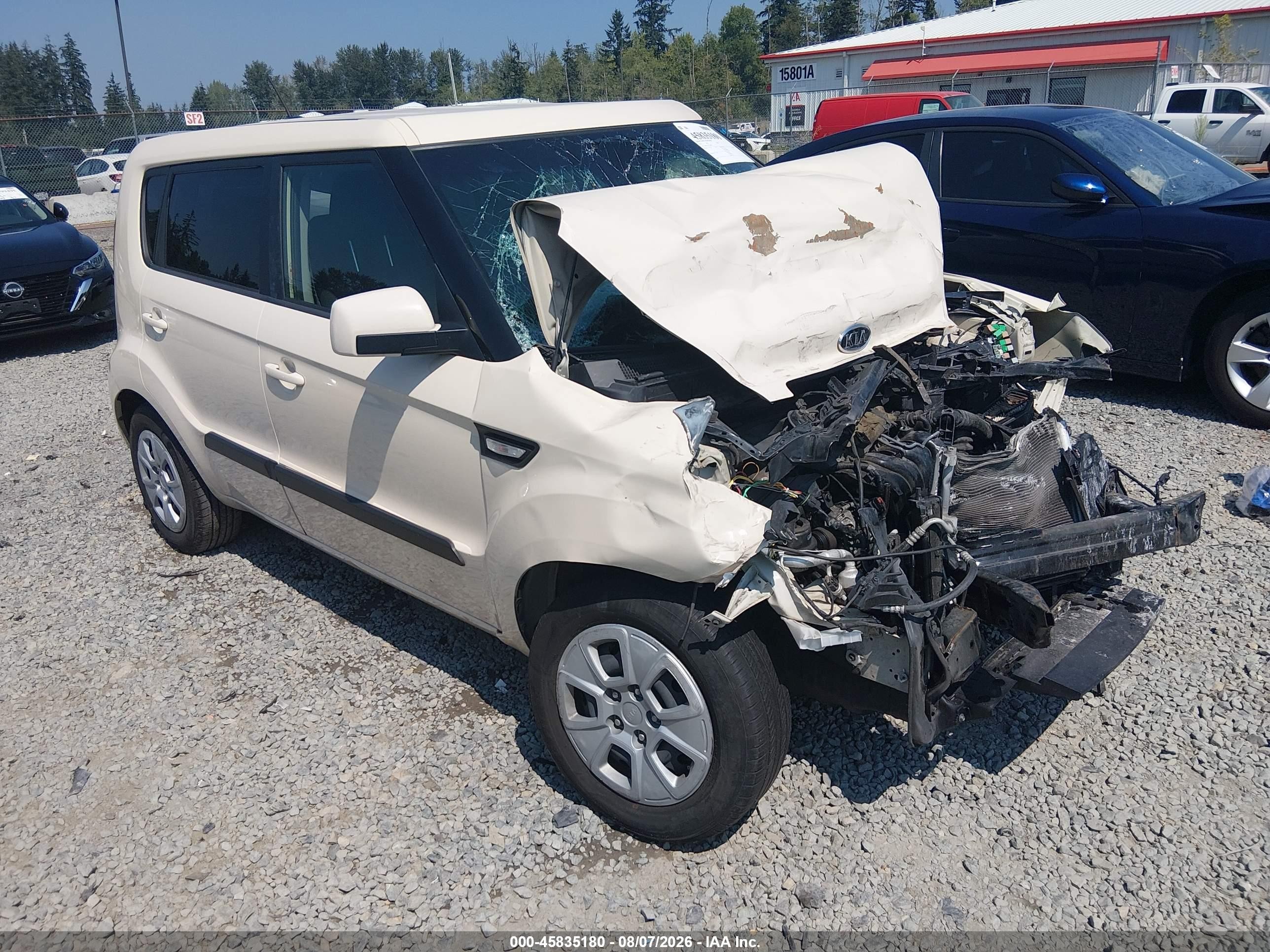 2012 Kia Soul   Cream vin: KNDJT2A53C7448861