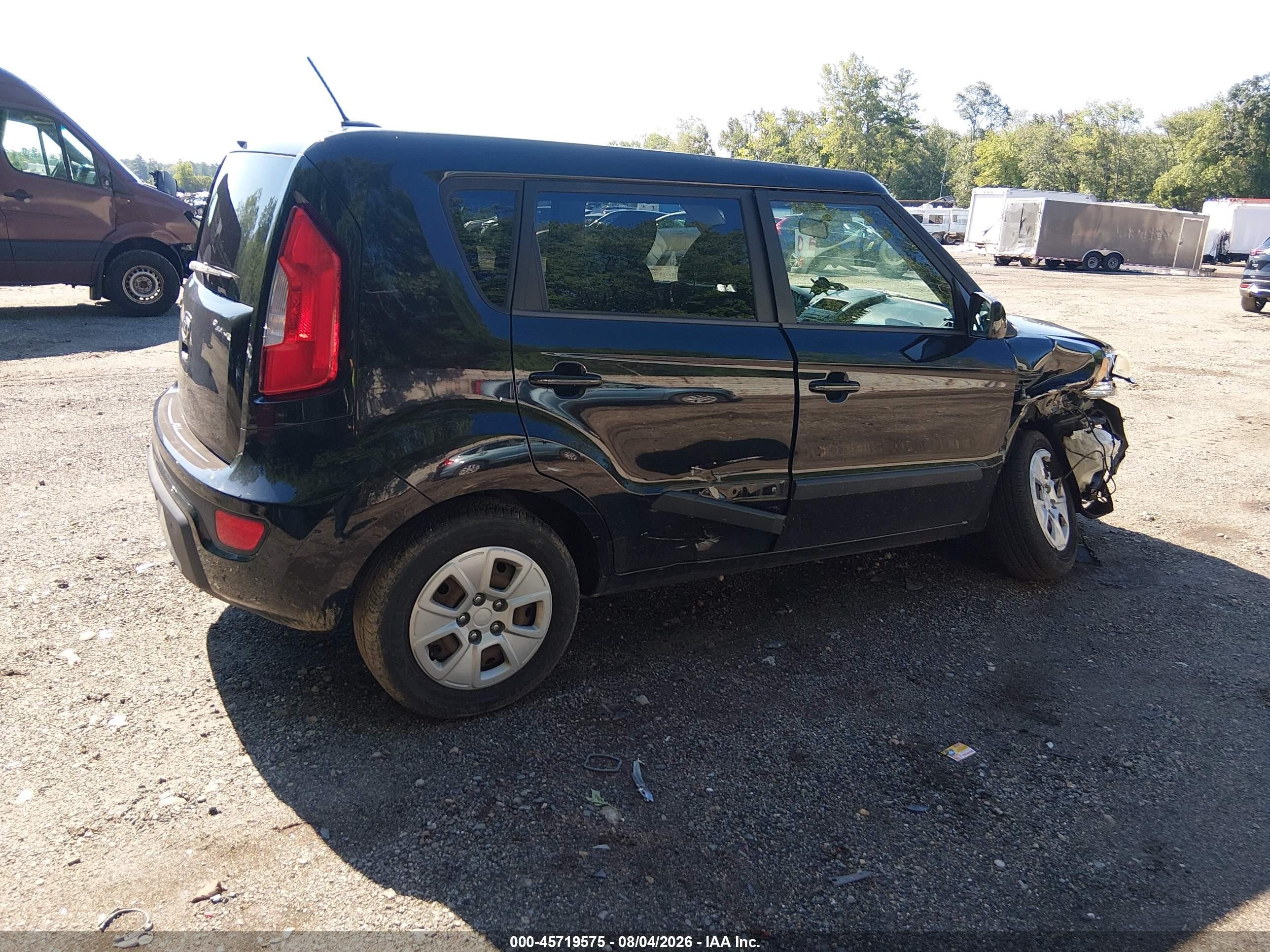 2012 Kia Soul   Черный vin: KNDJT2A53C7742633