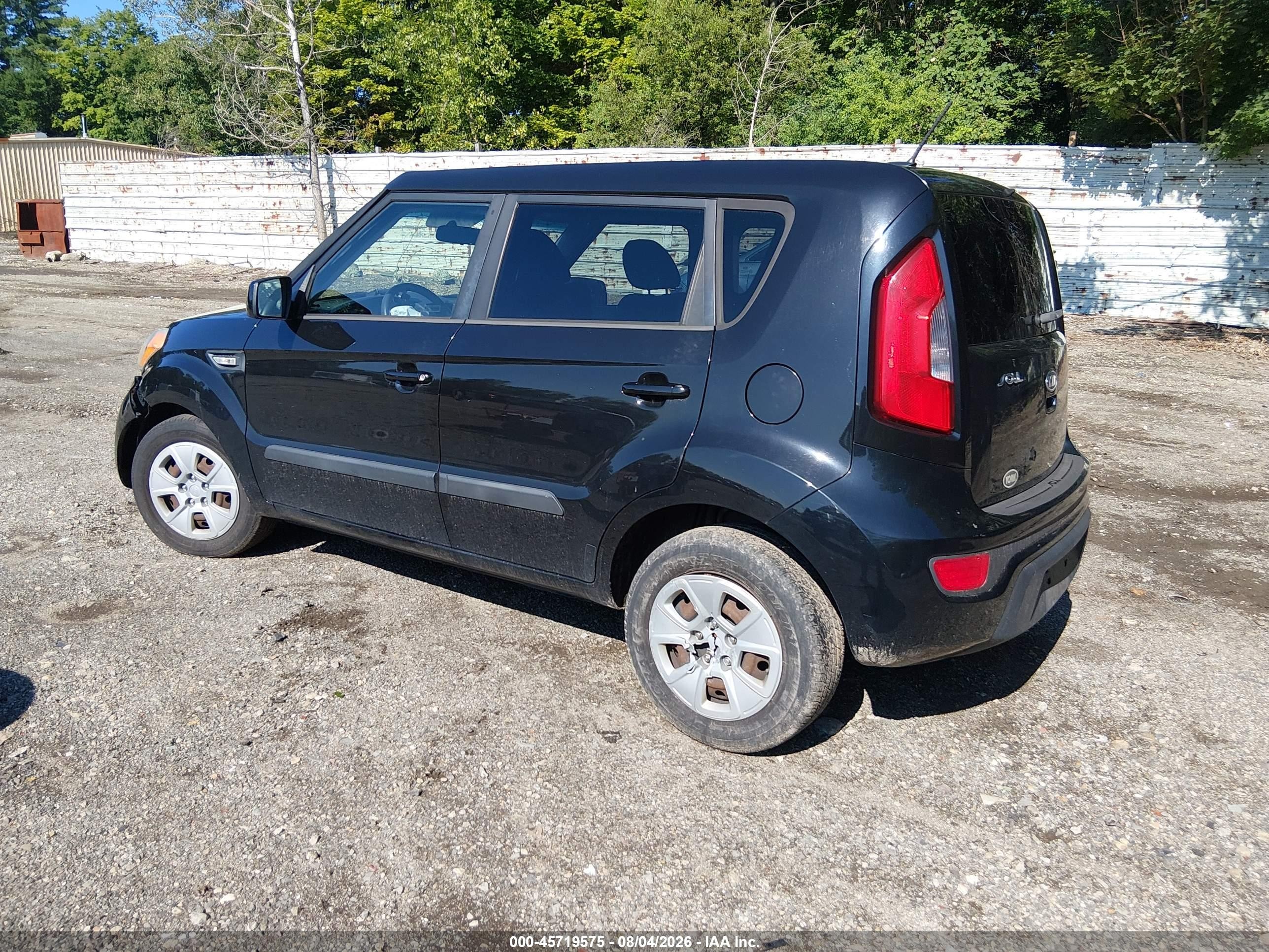 2012 Kia Soul   Черный vin: KNDJT2A53C7742633