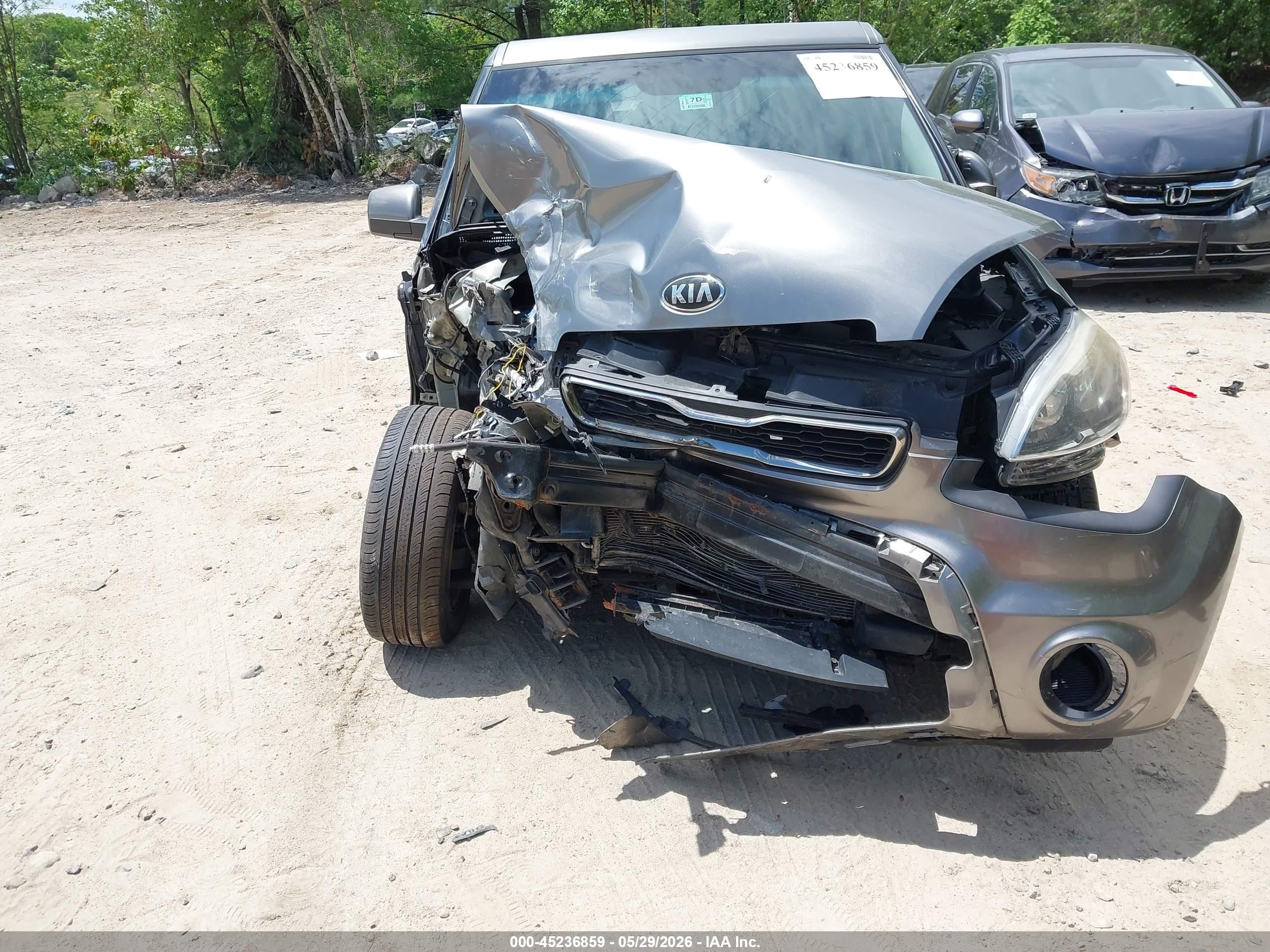 2013 Kia Soul   Серый vin: KNDJT2A53D7542756