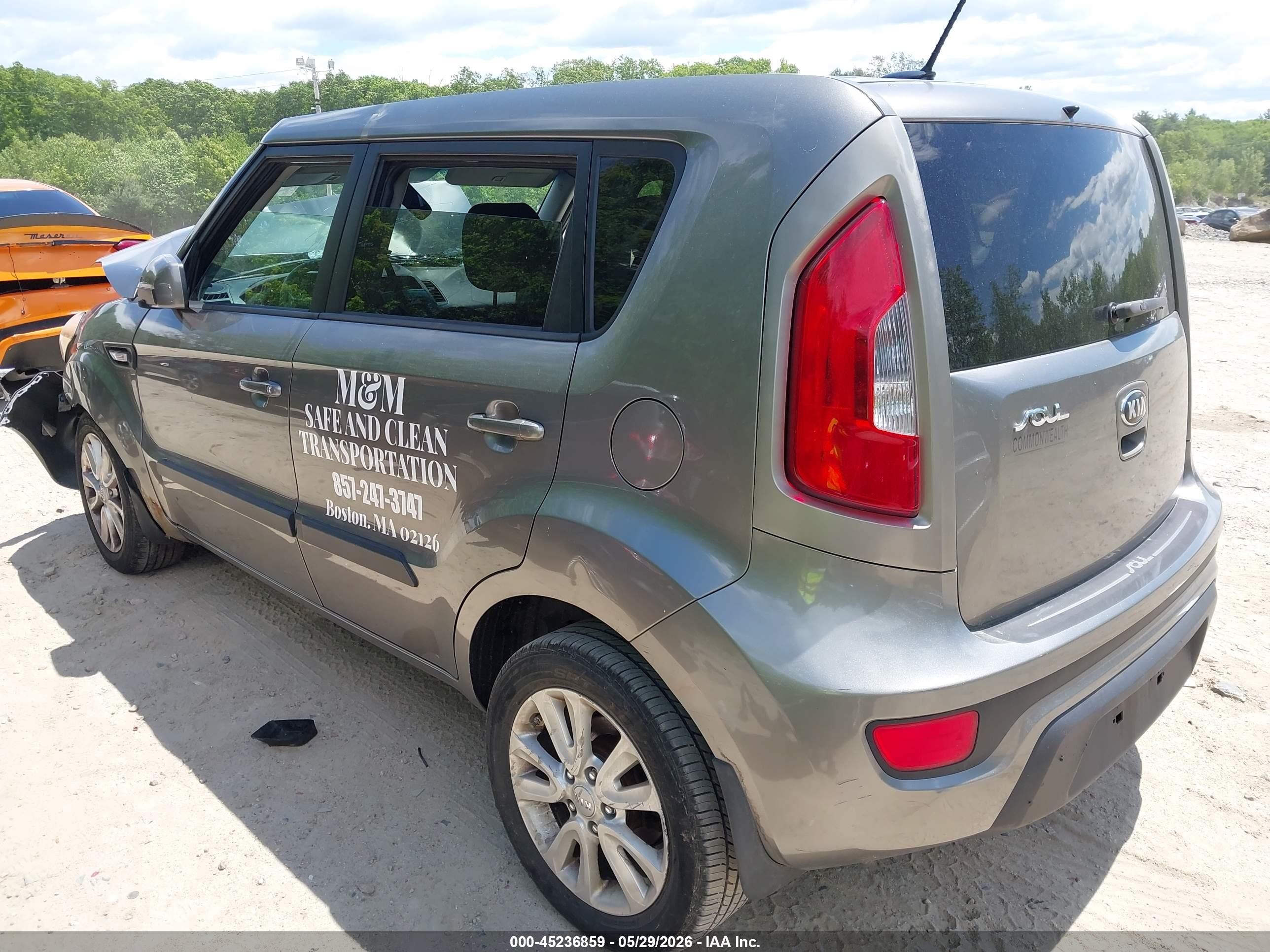 2013 Kia Soul   Серый vin: KNDJT2A53D7542756